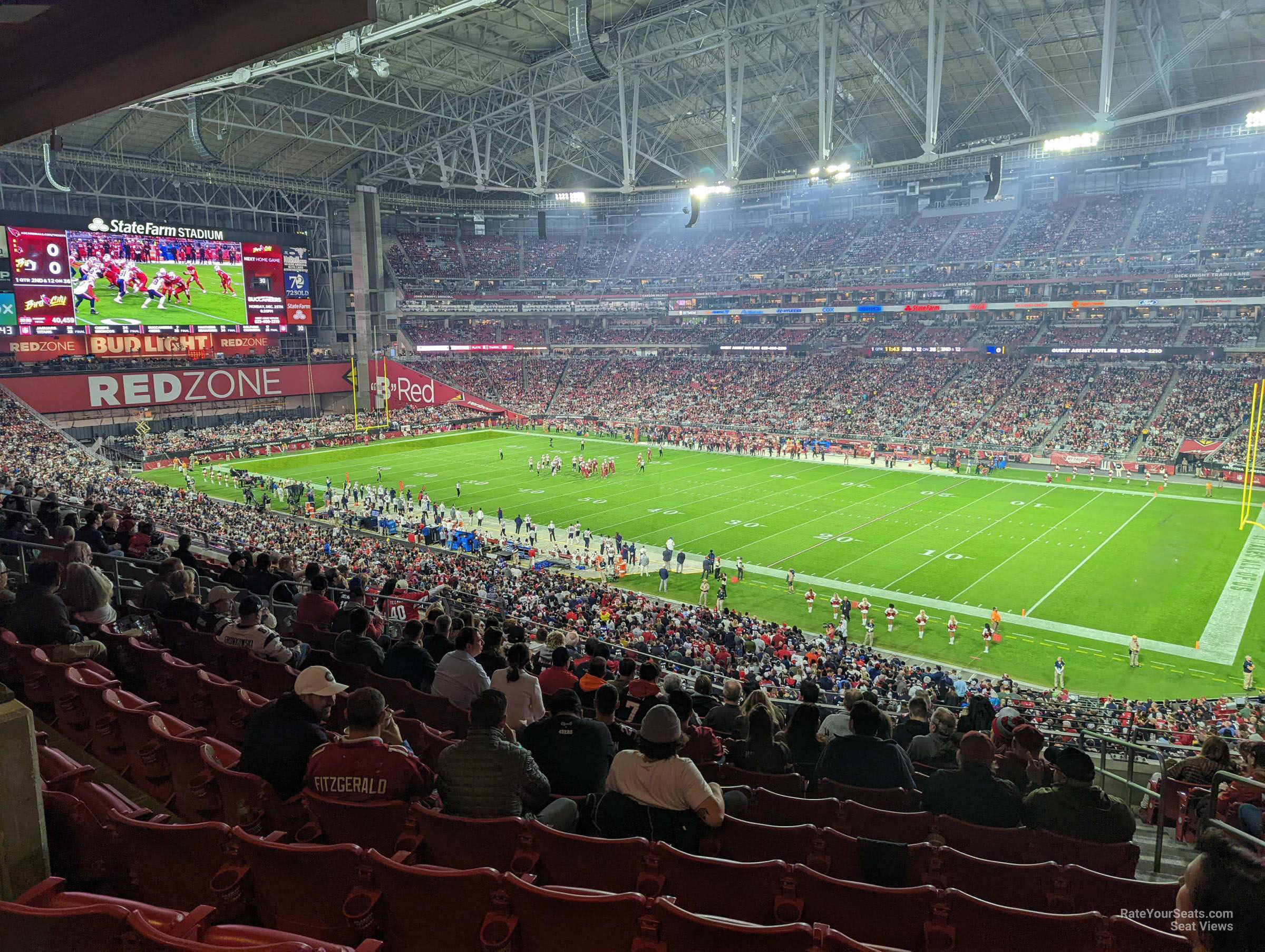 section 232, row 12 seat view  for football - state farm stadium