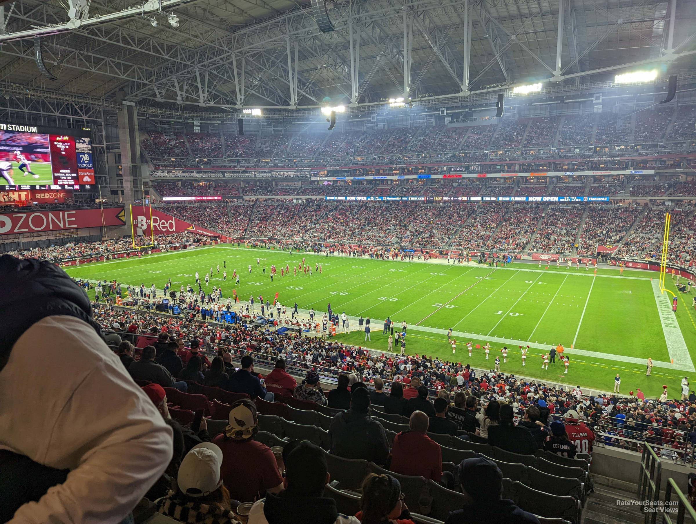 section 233, row 12 seat view  for football - state farm stadium