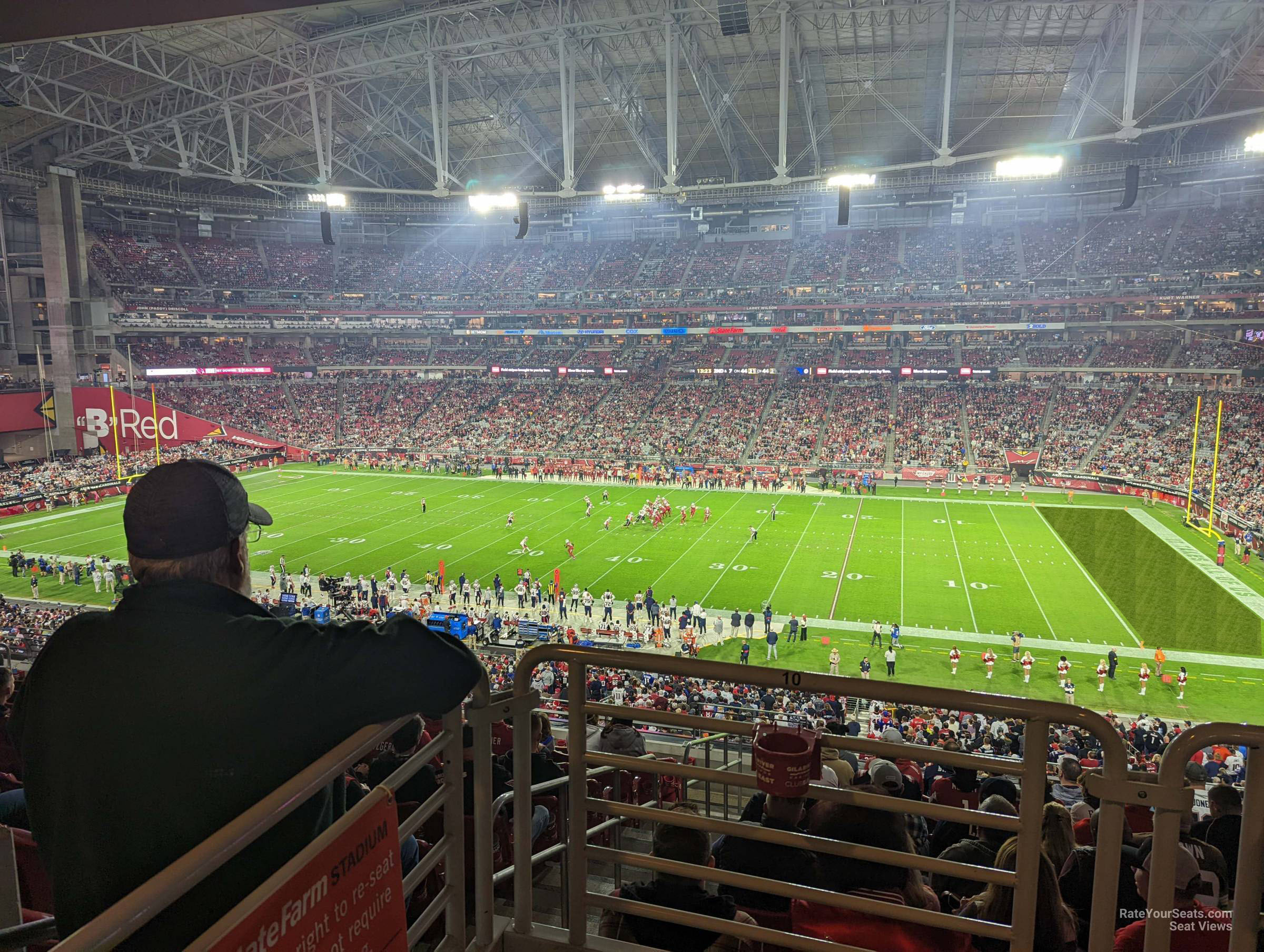 section 235, row 12 seat view  for football - state farm stadium
