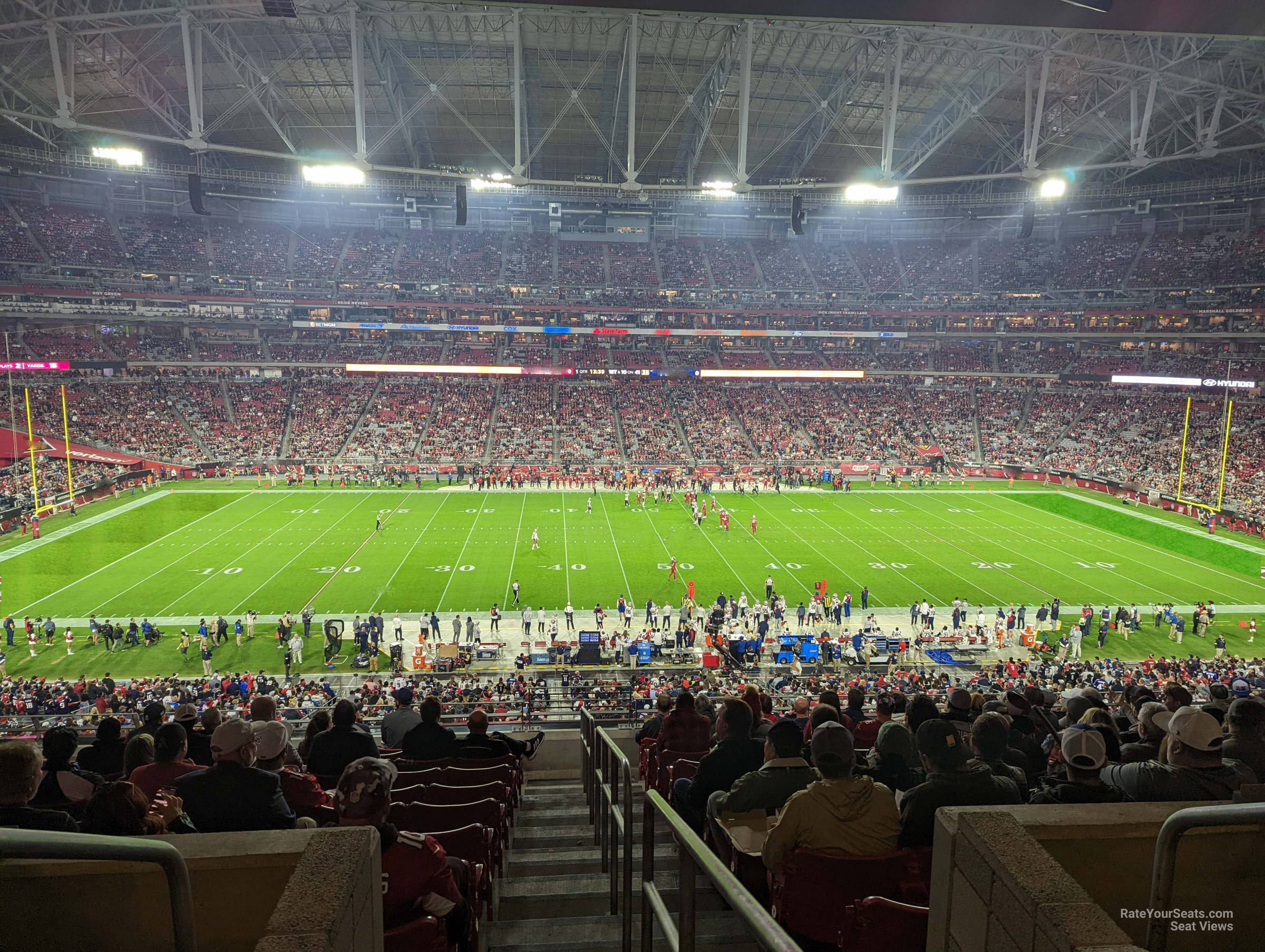 section 238, row 12 seat view  for football - state farm stadium