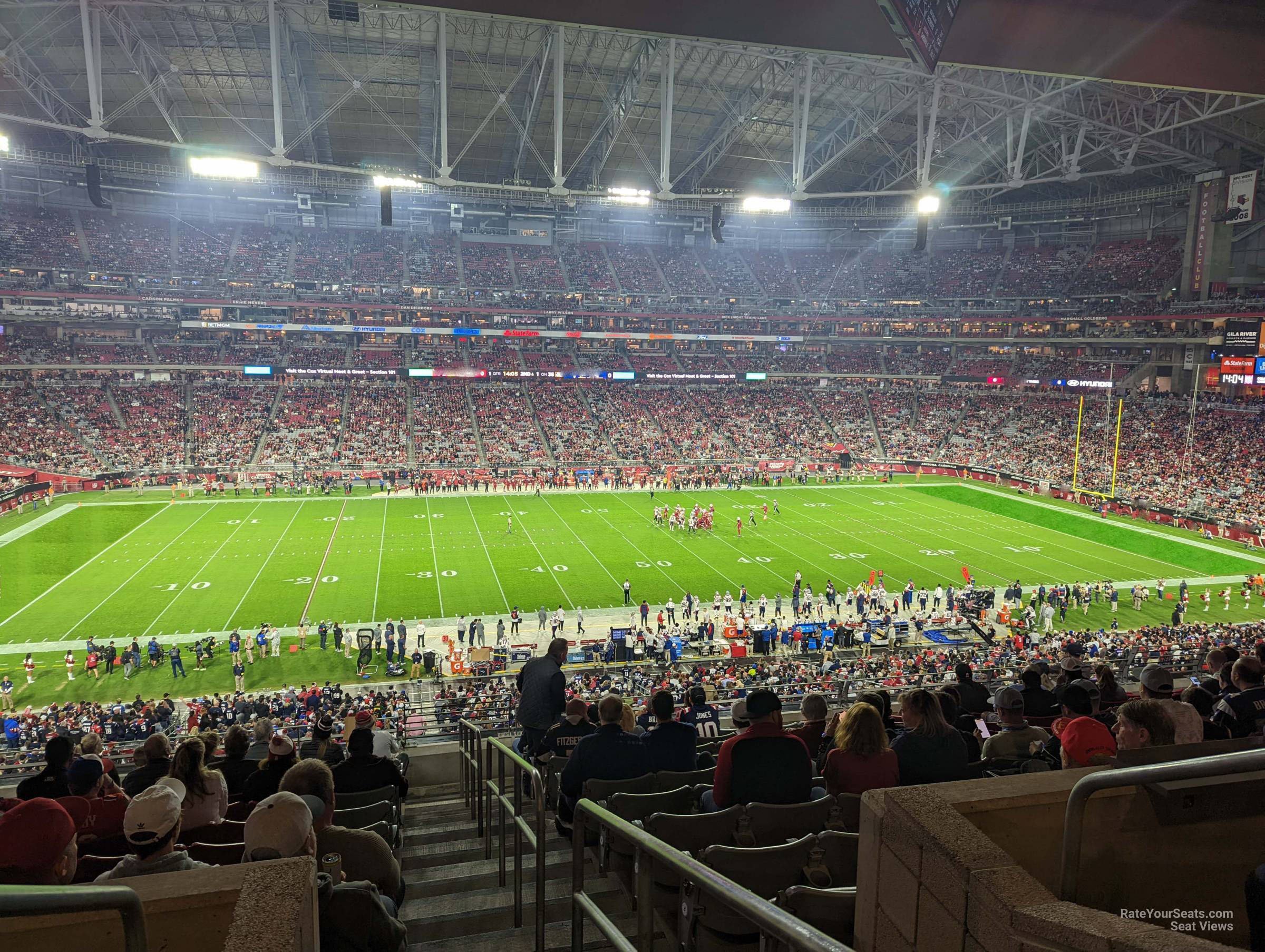 section 239, row 12 seat view  for football - state farm stadium