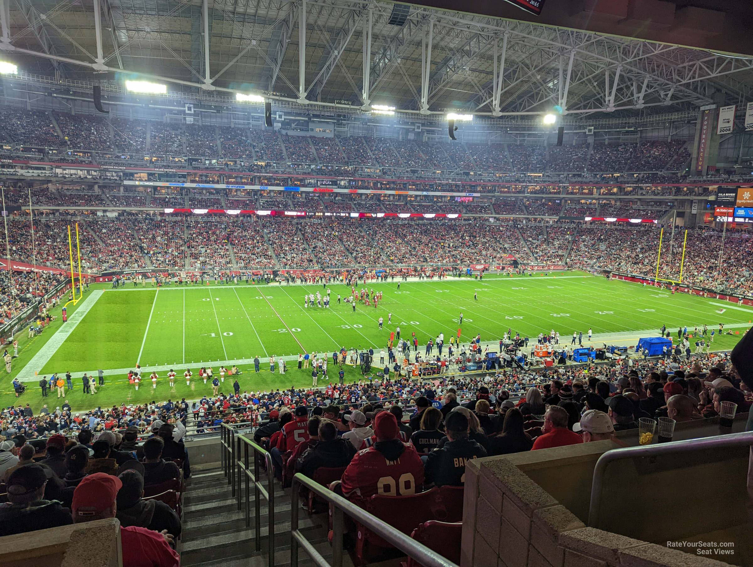 section 241, row 12 seat view  for football - state farm stadium