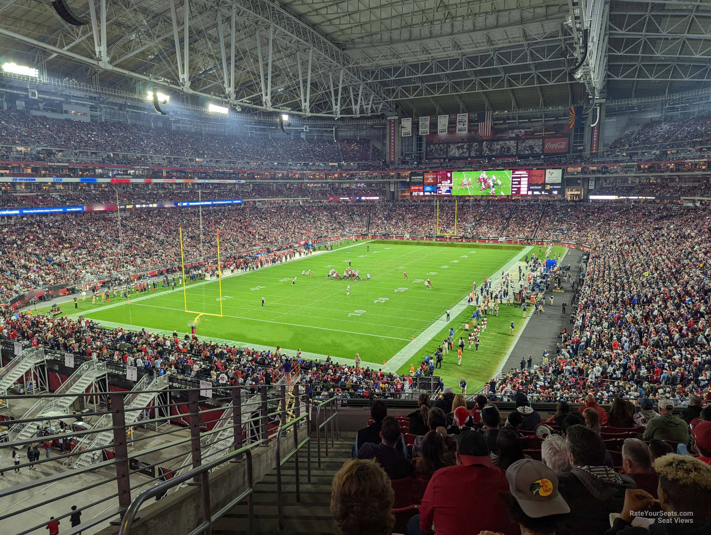 section 248, row 12 seat view  for football - state farm stadium