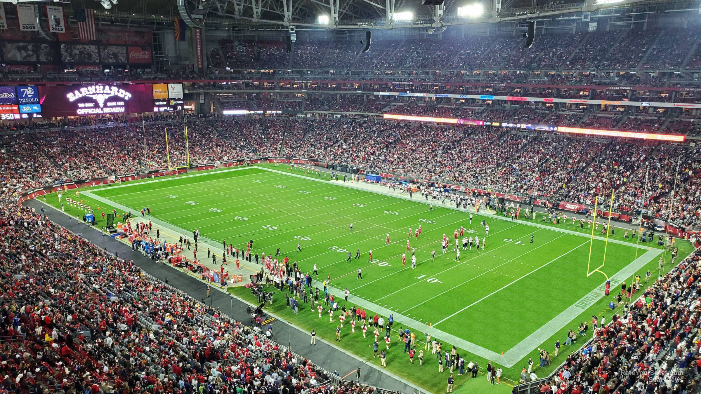 section 404, row 1 seat view  for football - state farm stadium