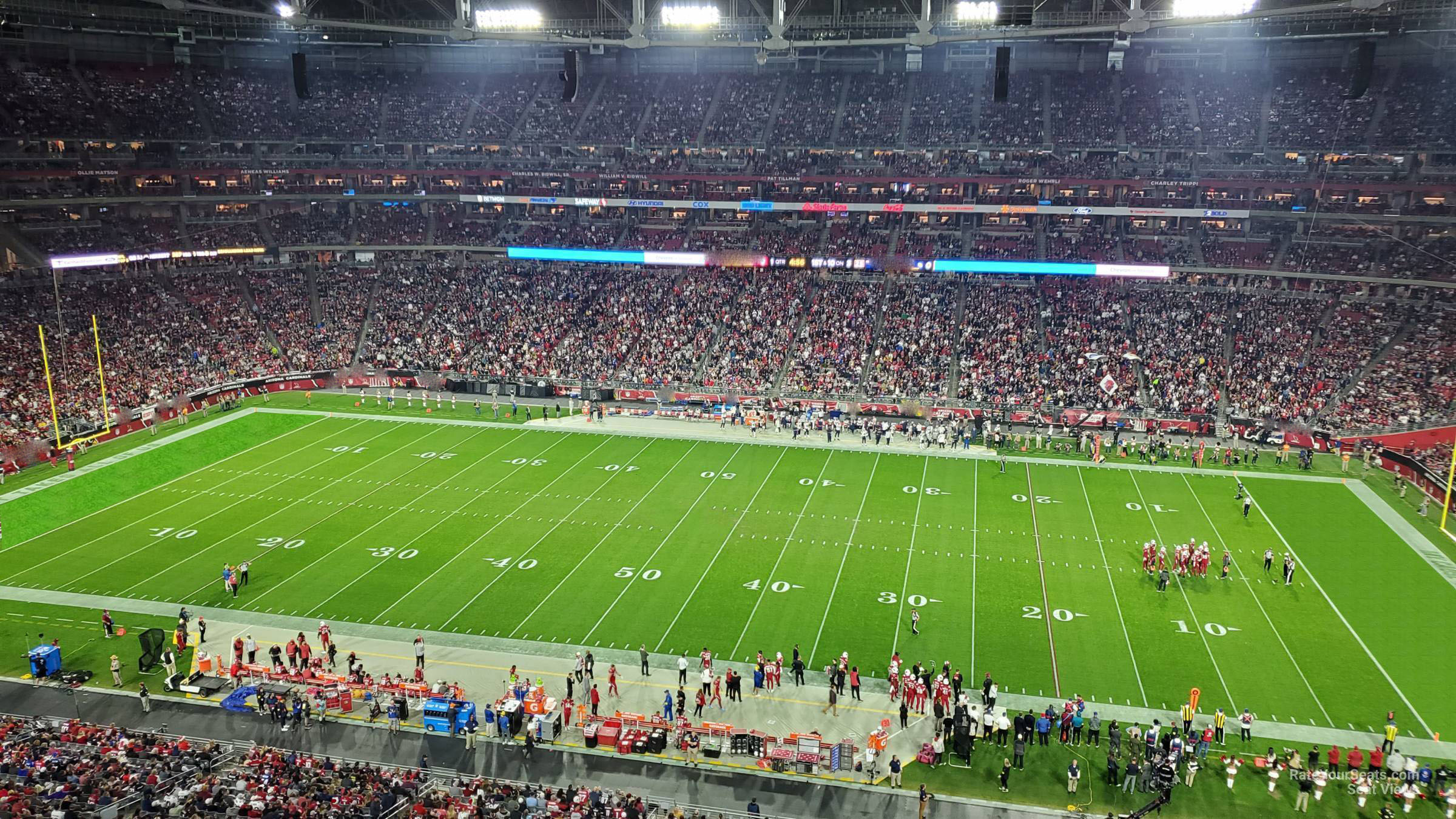 section 410, row 1 seat view  for football - state farm stadium