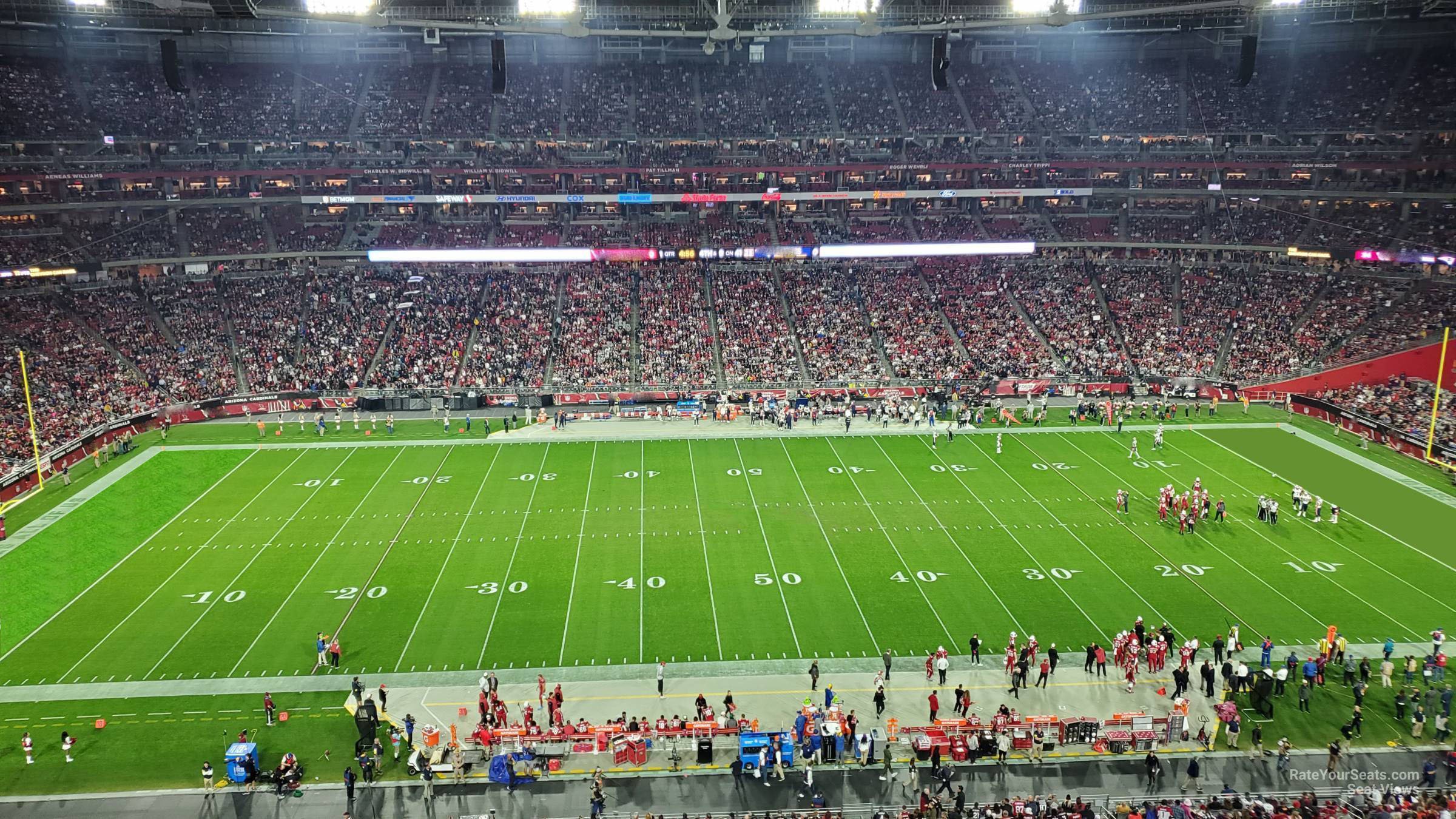 section 413, row 1 seat view  for football - state farm stadium