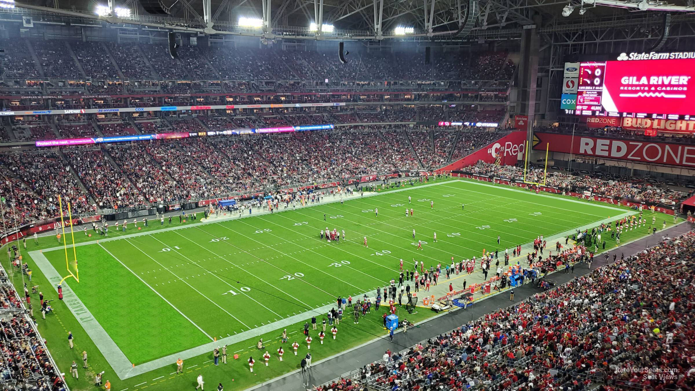 section 420, row 1 seat view  for football - state farm stadium