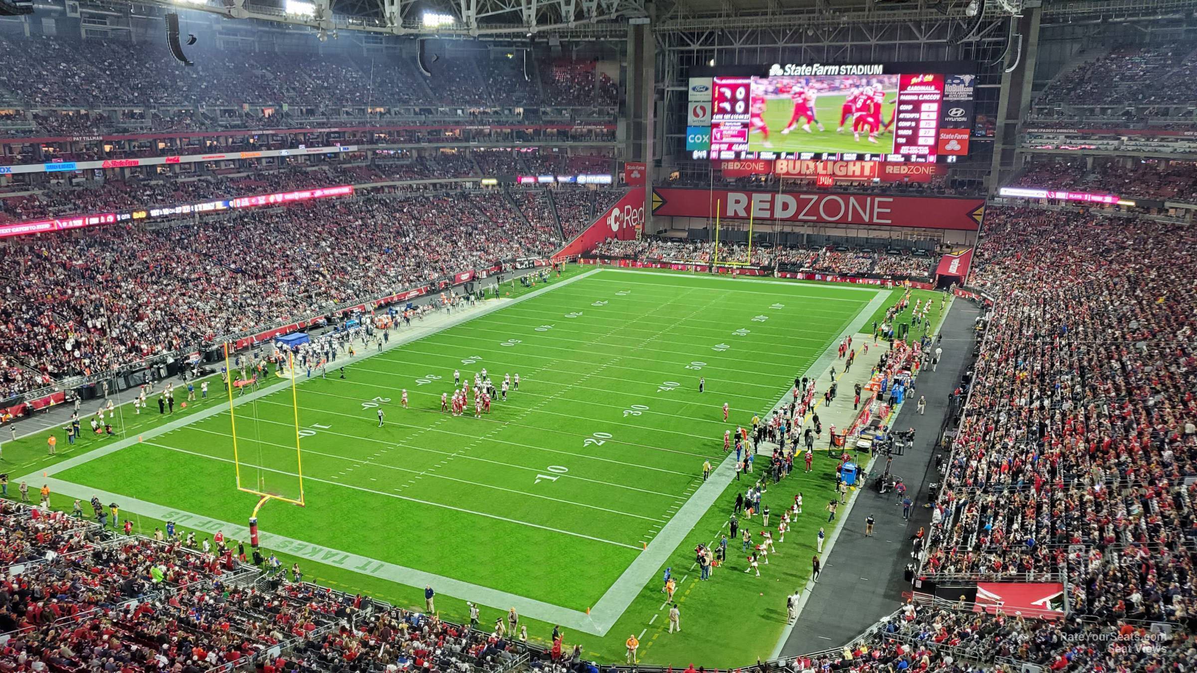 section 424, row 1 seat view  for football - state farm stadium