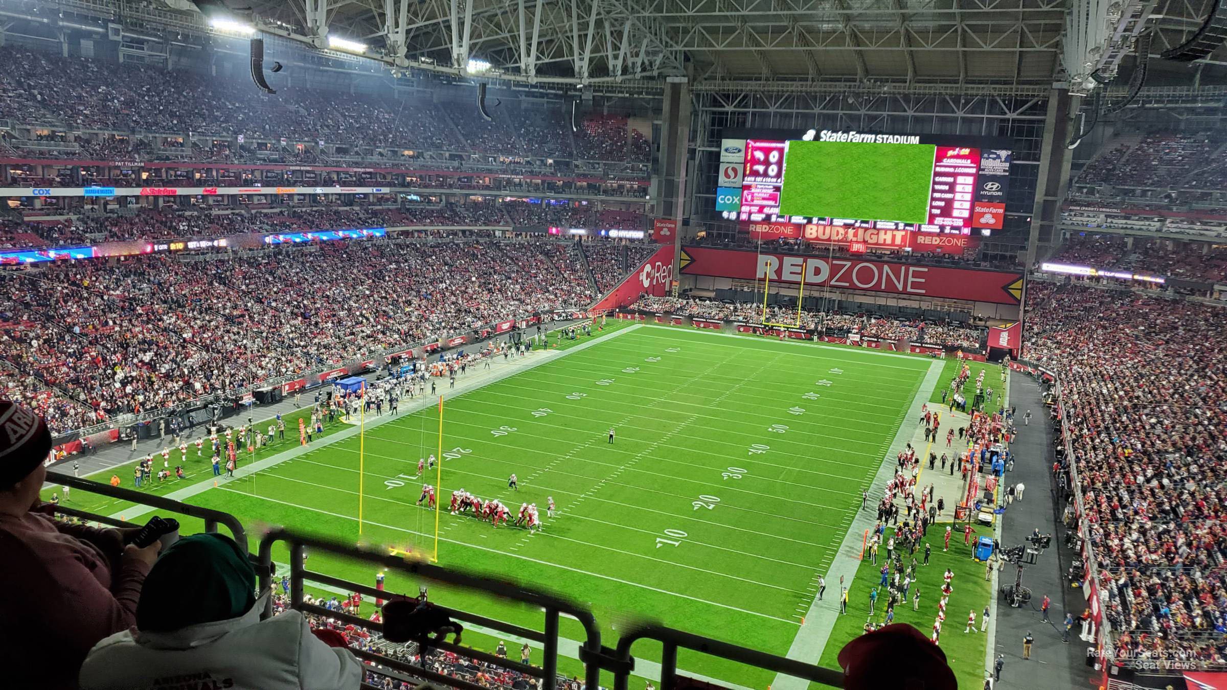 section 425, row e seat view  for football - state farm stadium
