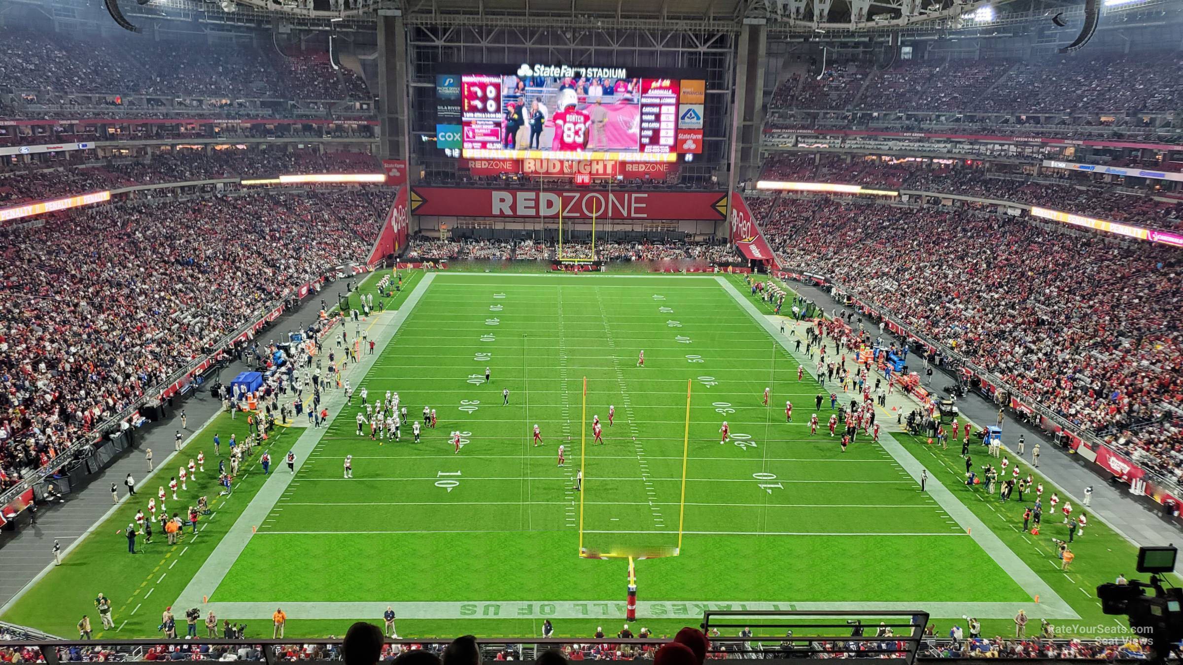 section 428, row e seat view  for football - state farm stadium