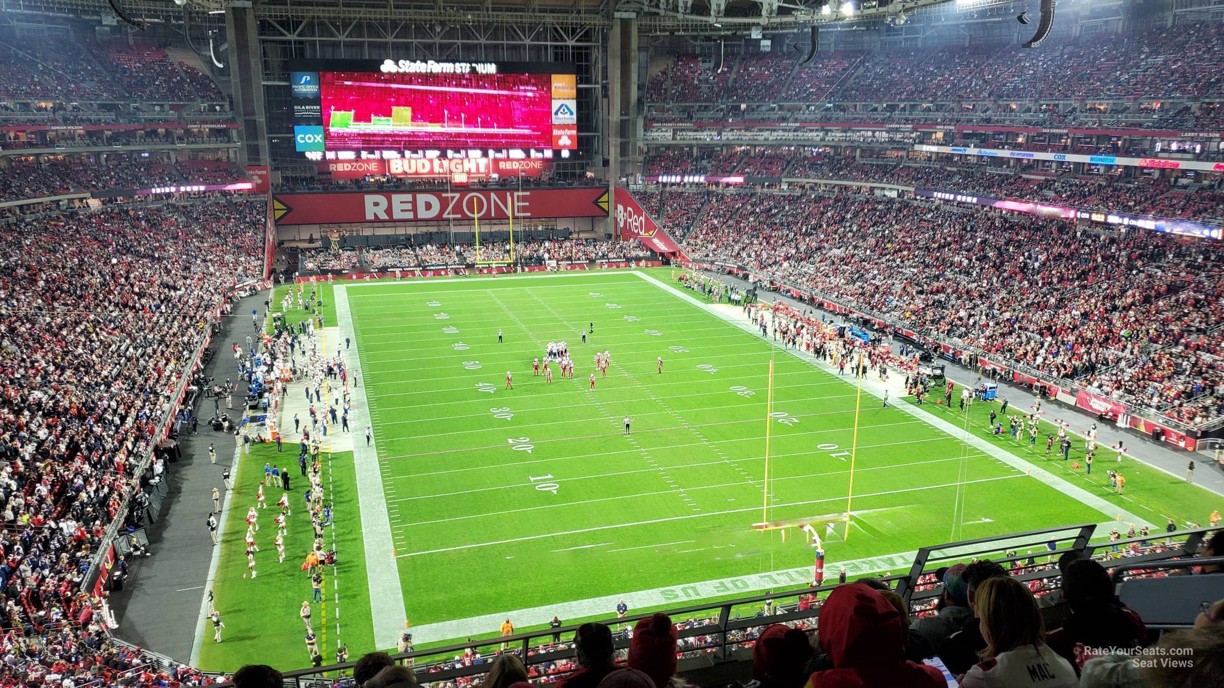 section 431, row e seat view  for football - state farm stadium