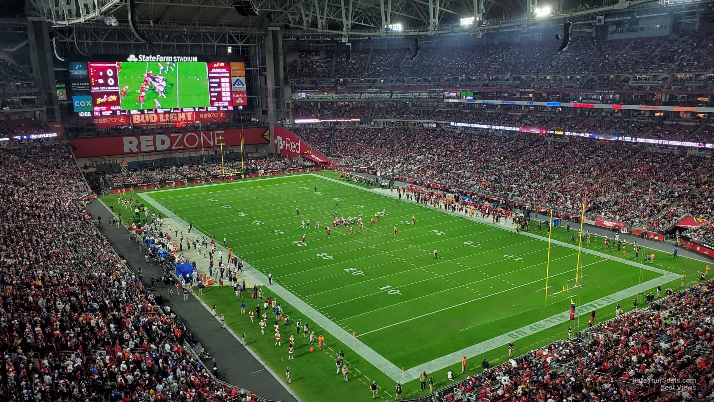 section 433, row 1 seat view  for football - state farm stadium