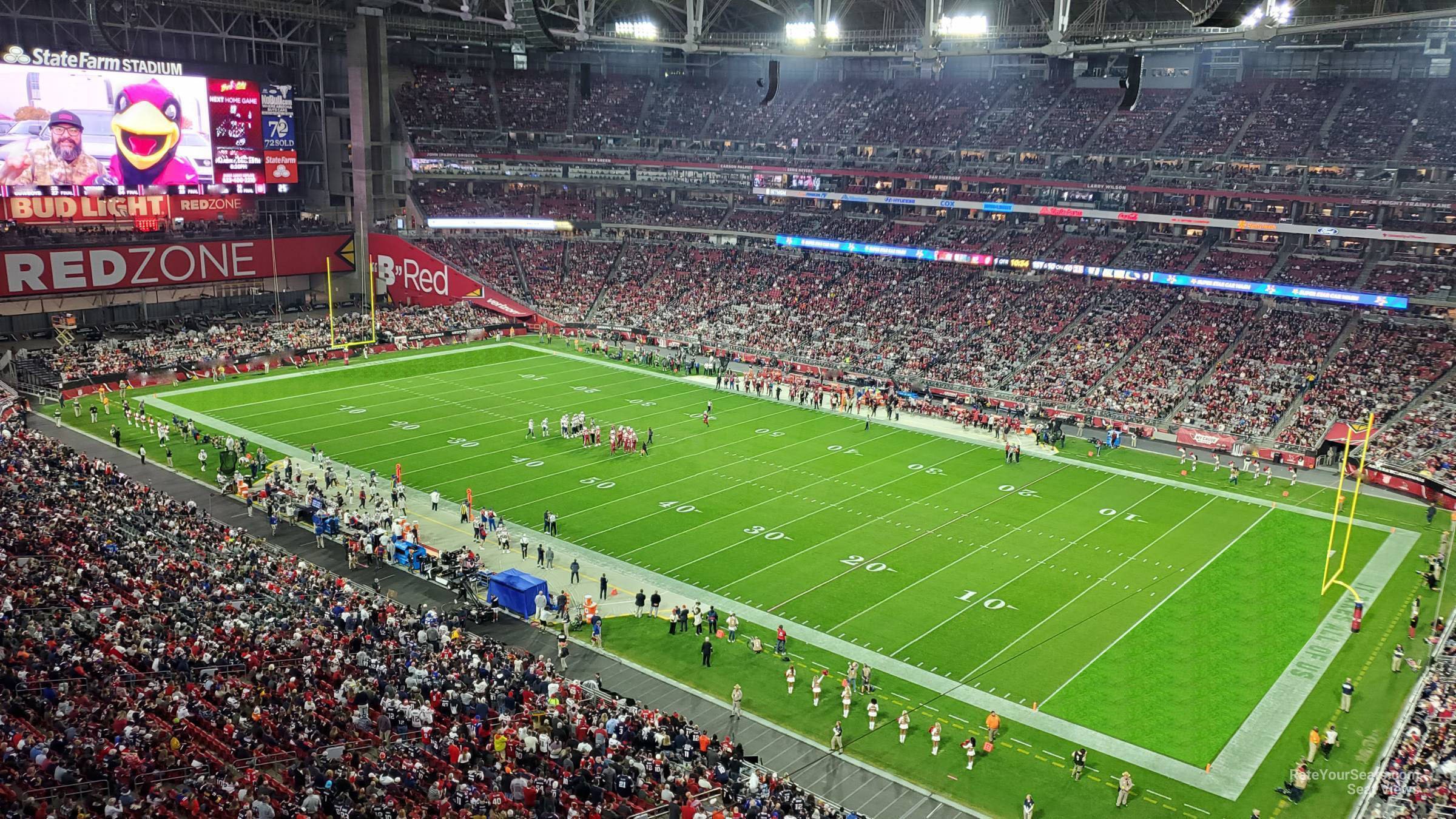 section 437, row 1 seat view  for football - state farm stadium