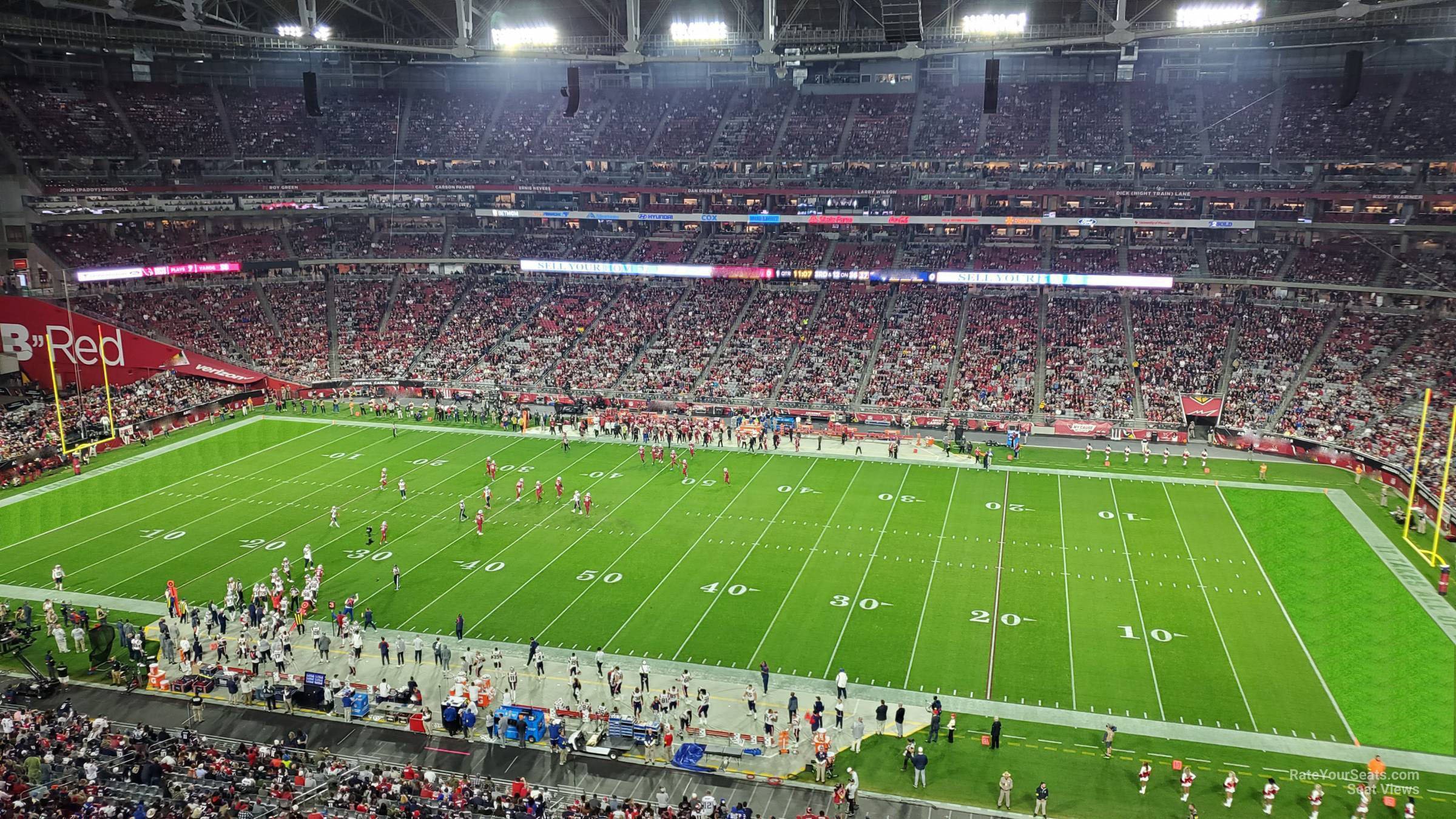 section 441, row 1 seat view  for football - state farm stadium