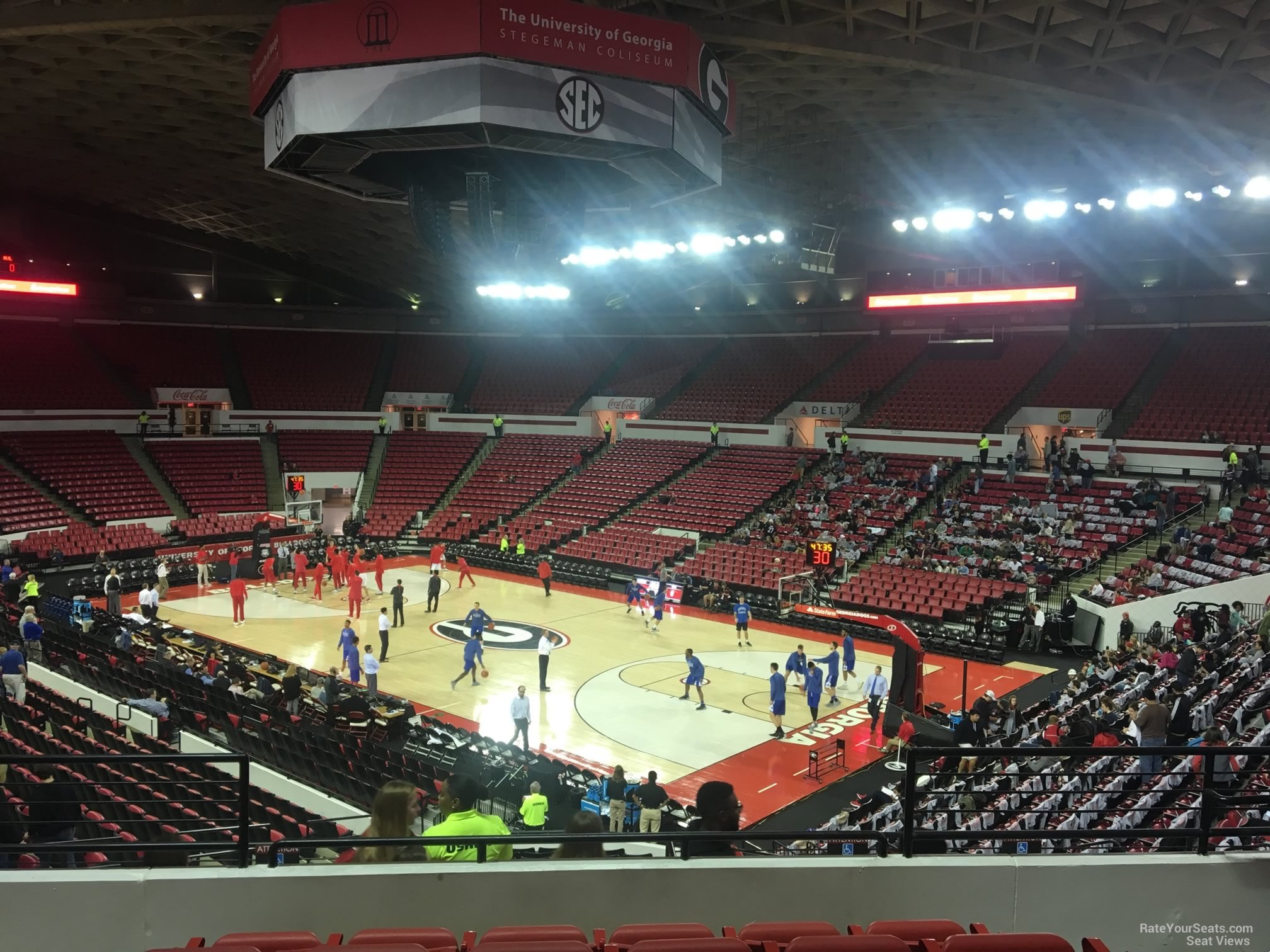 section aa, row 6 seat view  - stegeman coliseum