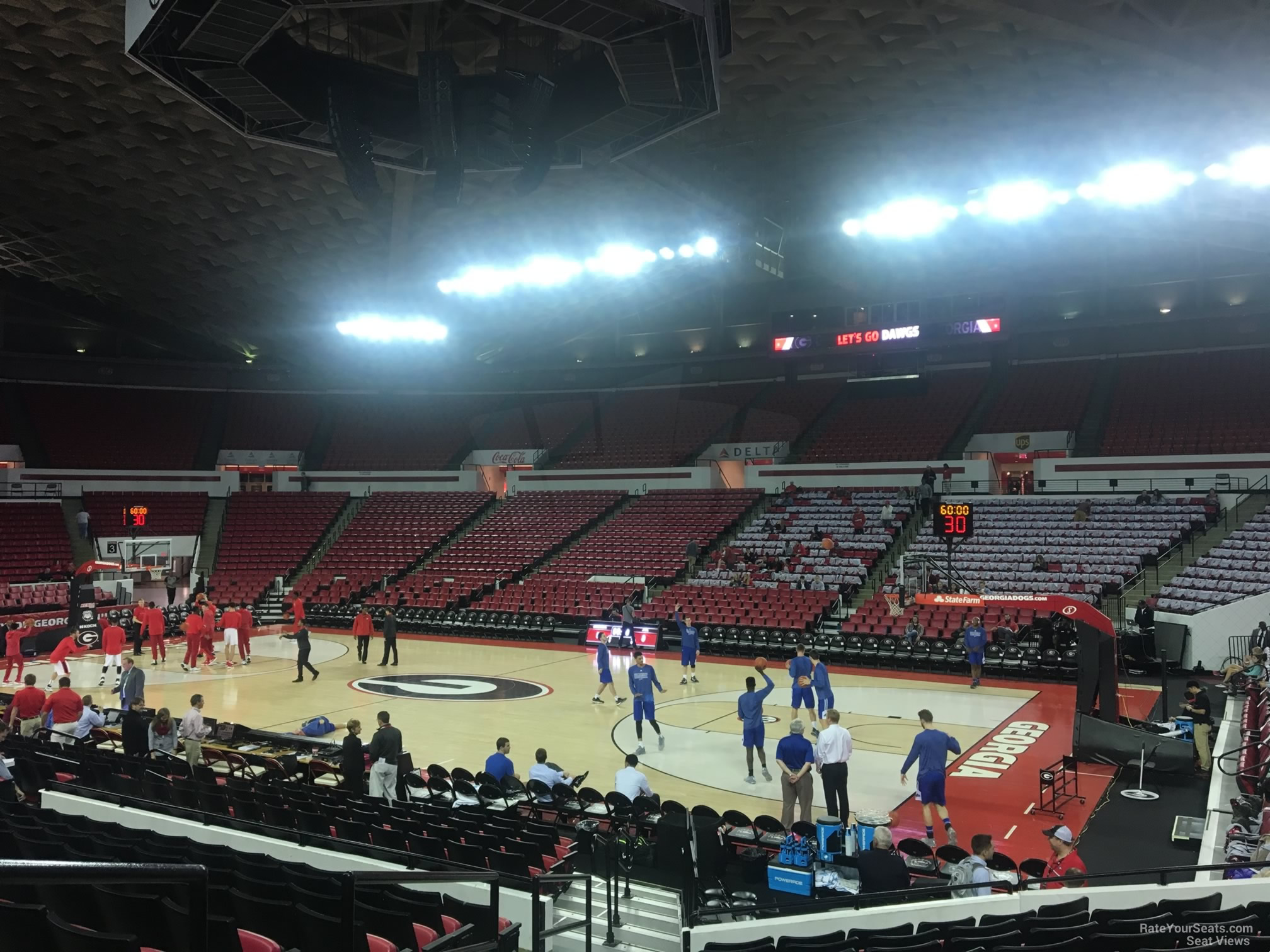 section c, row 10 seat view  - stegeman coliseum