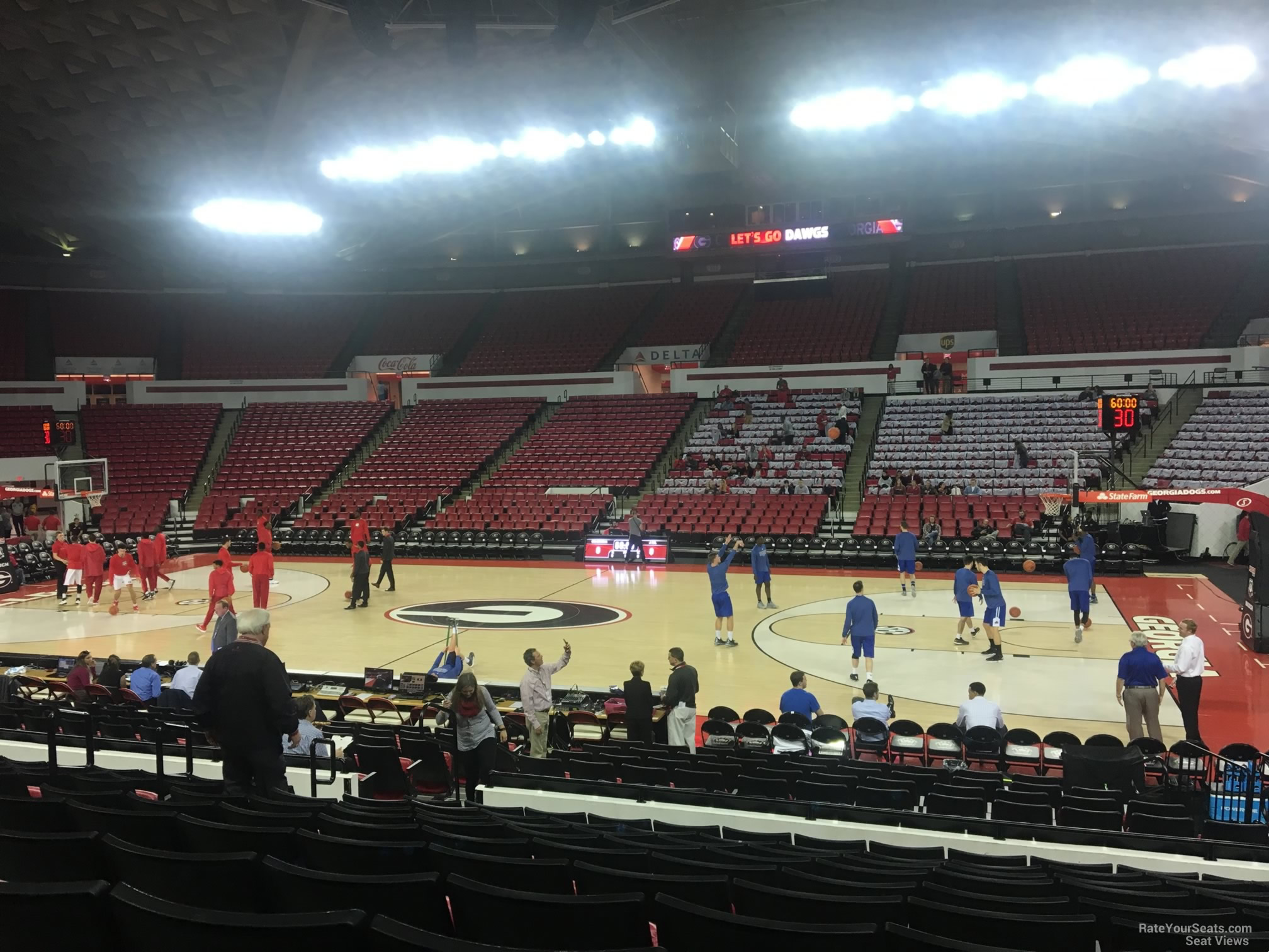 section d, row 10 seat view  - stegeman coliseum