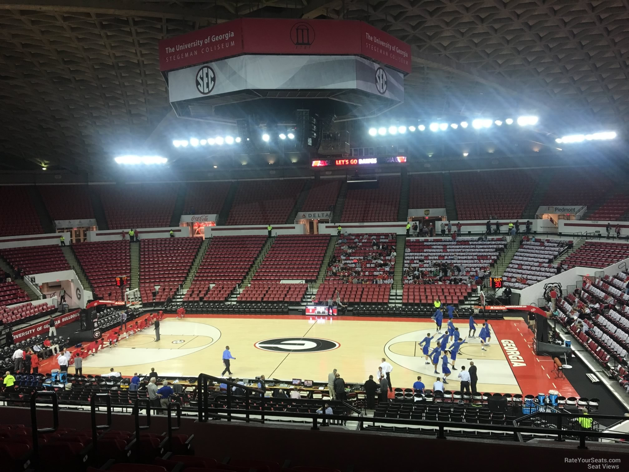 section dd, row 10 seat view  - stegeman coliseum