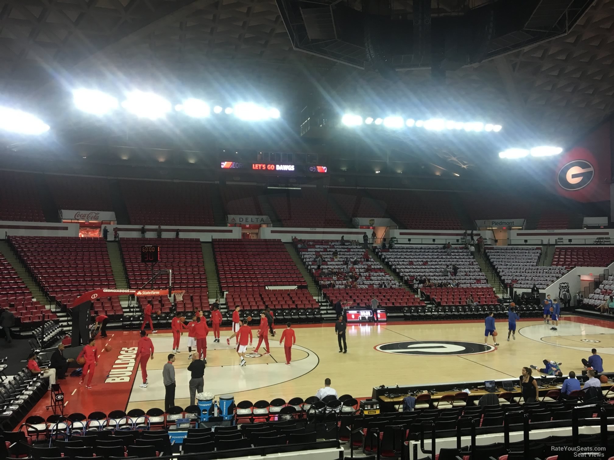 section g, row 10 seat view  - stegeman coliseum