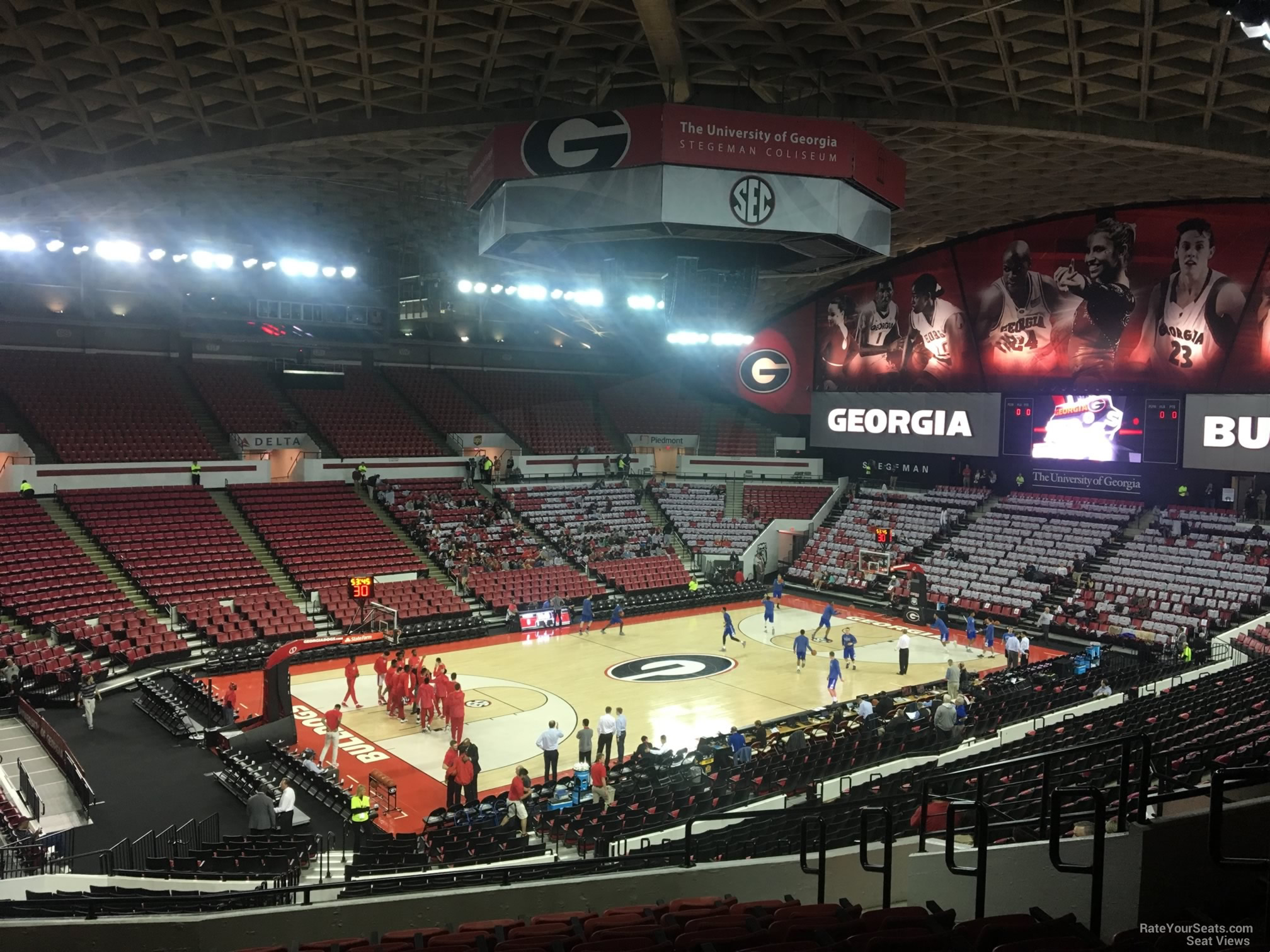 section ii, row 10 seat view  - stegeman coliseum