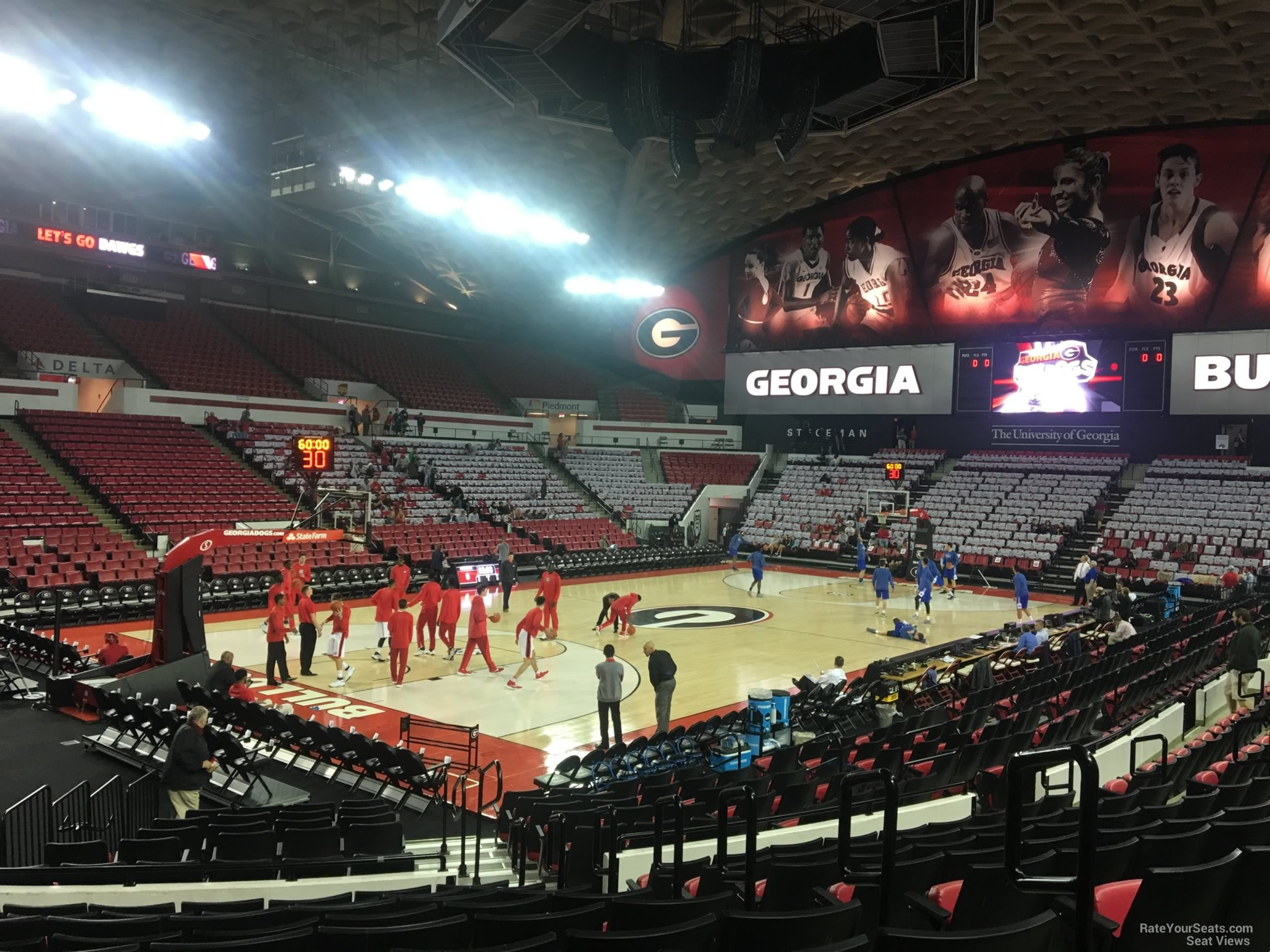 section j, row 10 seat view  - stegeman coliseum