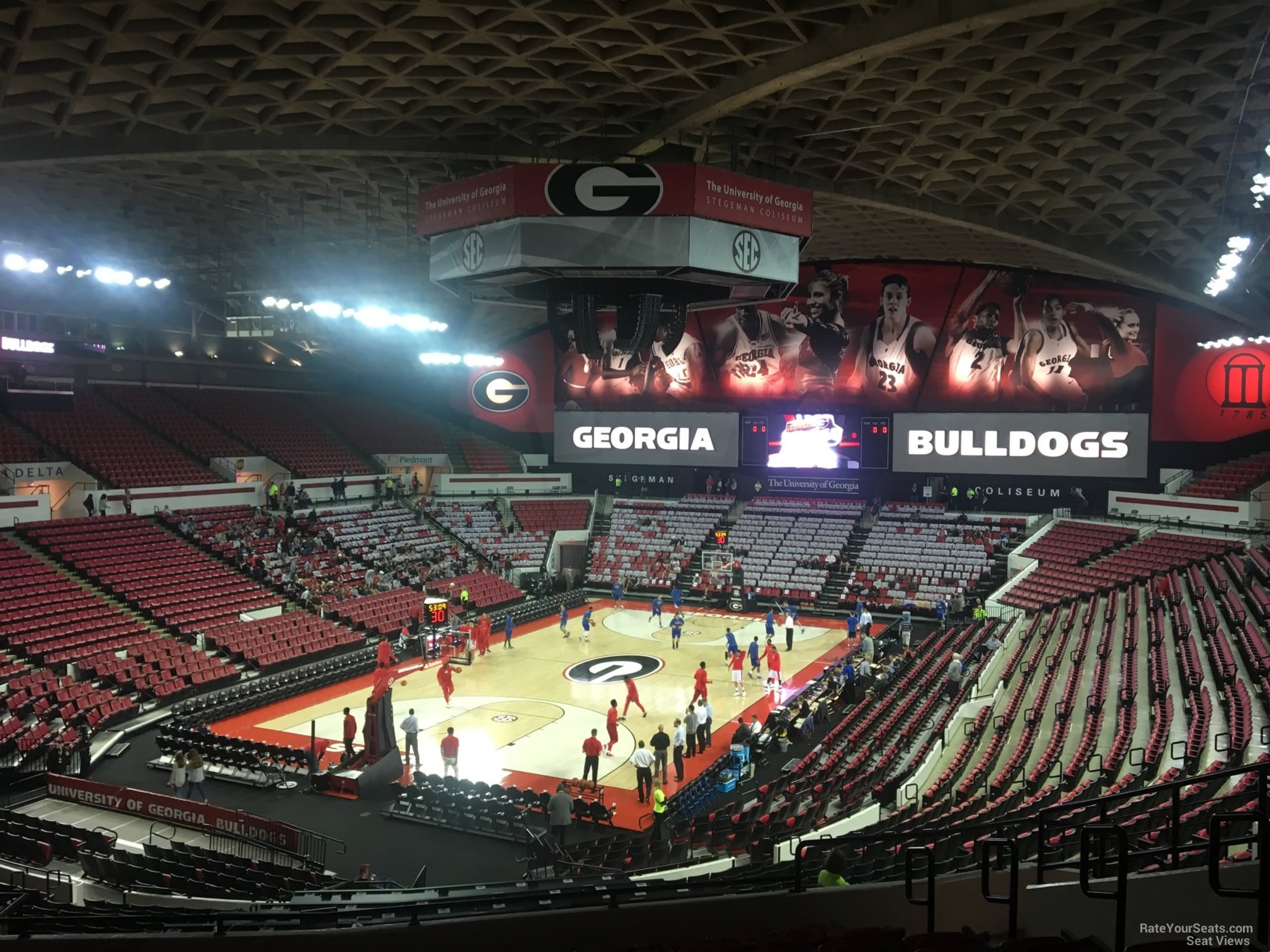 section kk, row 10 seat view  - stegeman coliseum