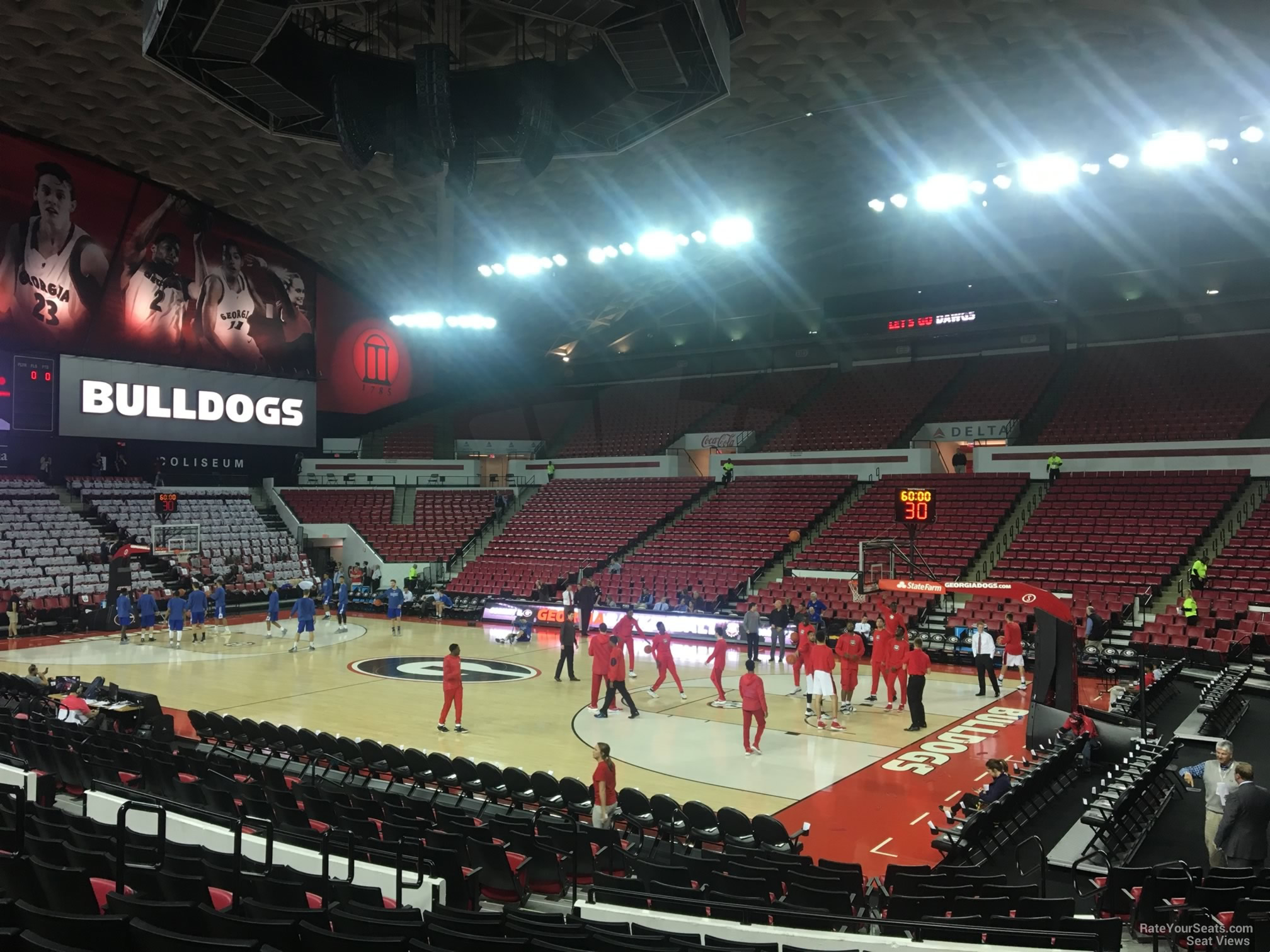 section r, row 10 seat view  - stegeman coliseum