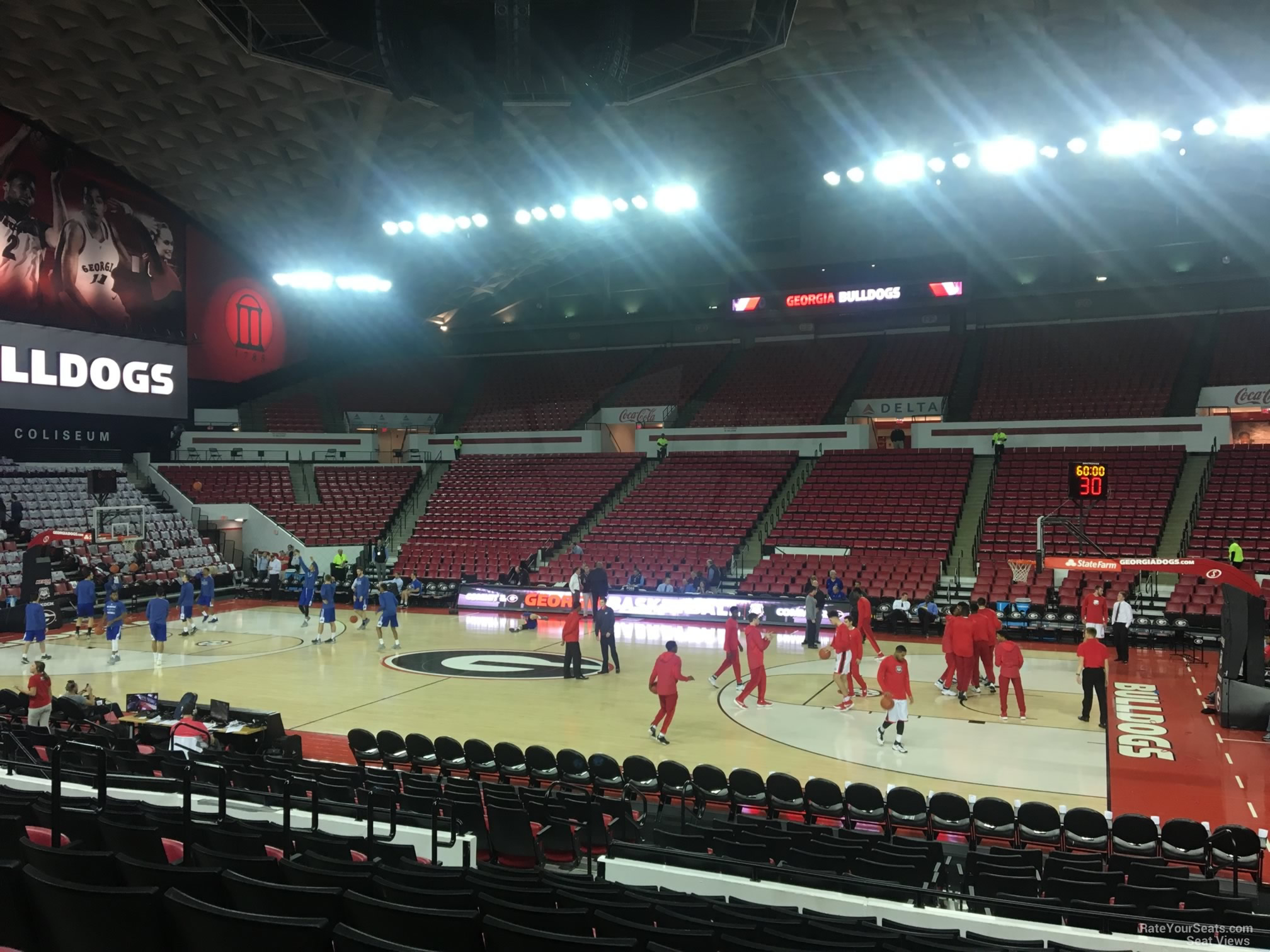 section s, row 10 seat view  - stegeman coliseum