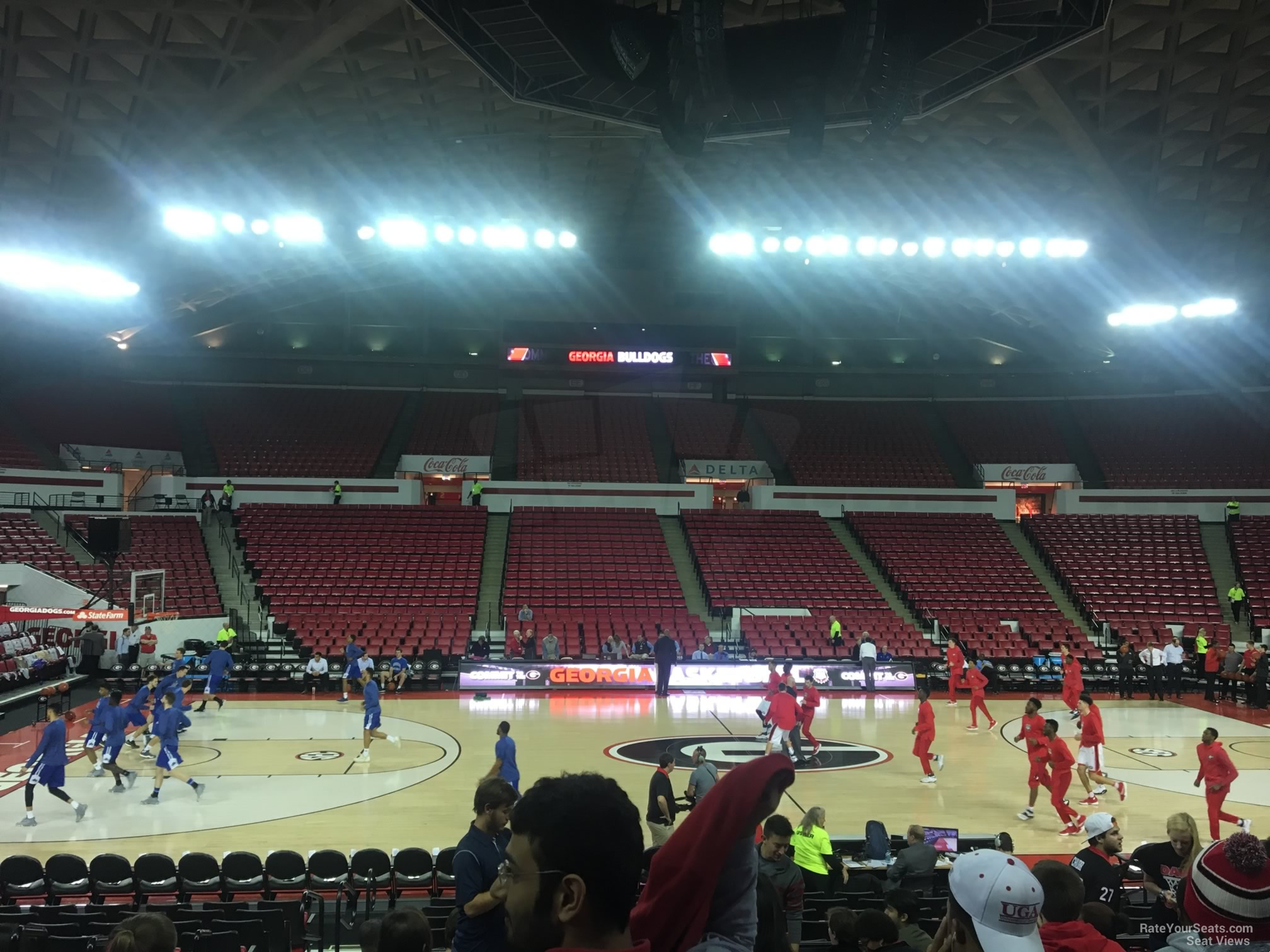 section u, row 10 seat view  - stegeman coliseum