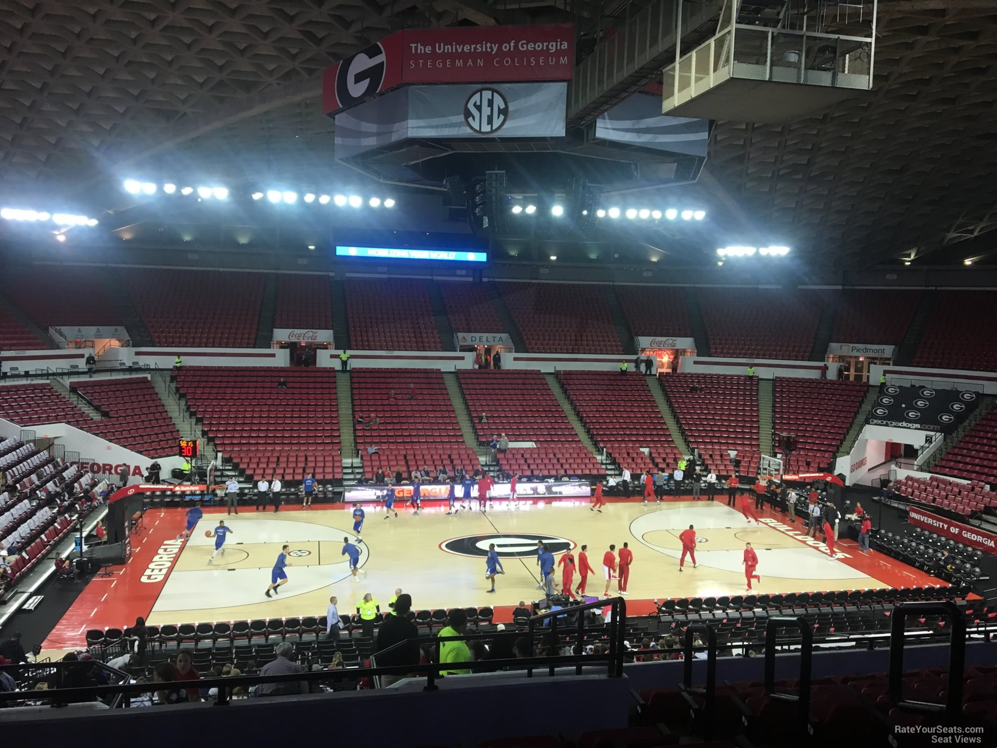 section vv, row 10 seat view  - stegeman coliseum