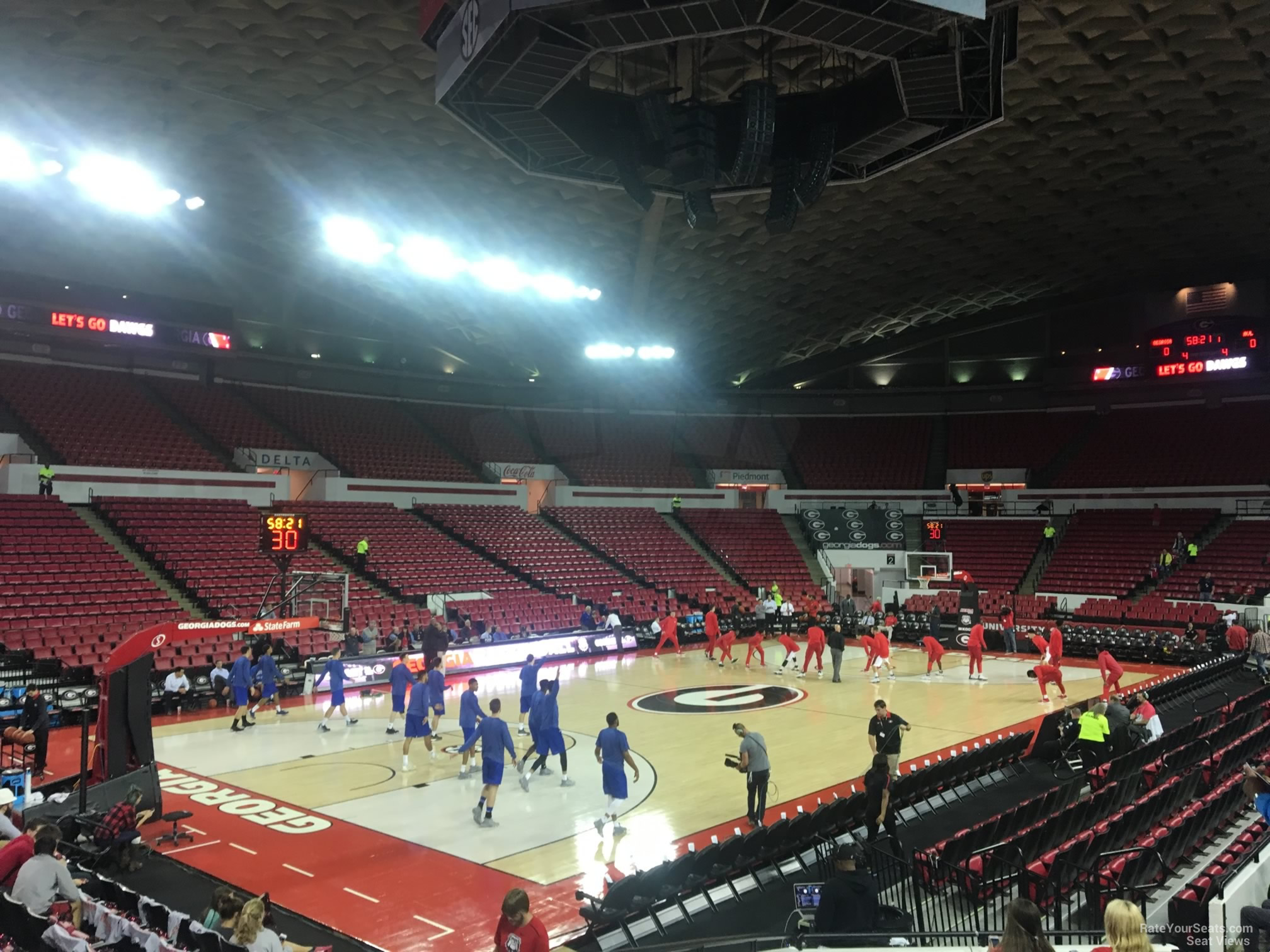 section x, row 10 seat view  - stegeman coliseum