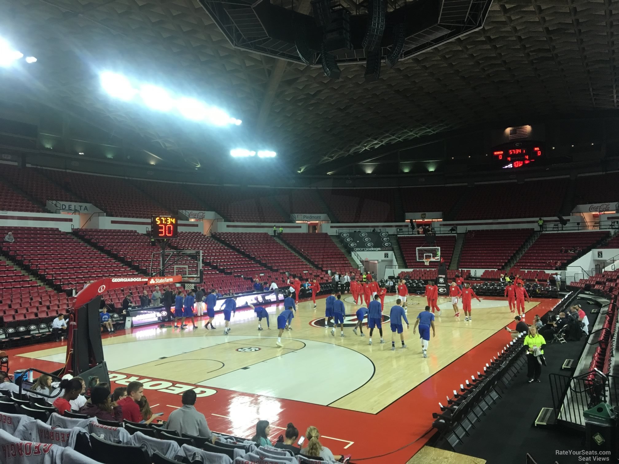 section y, row 10 seat view  - stegeman coliseum