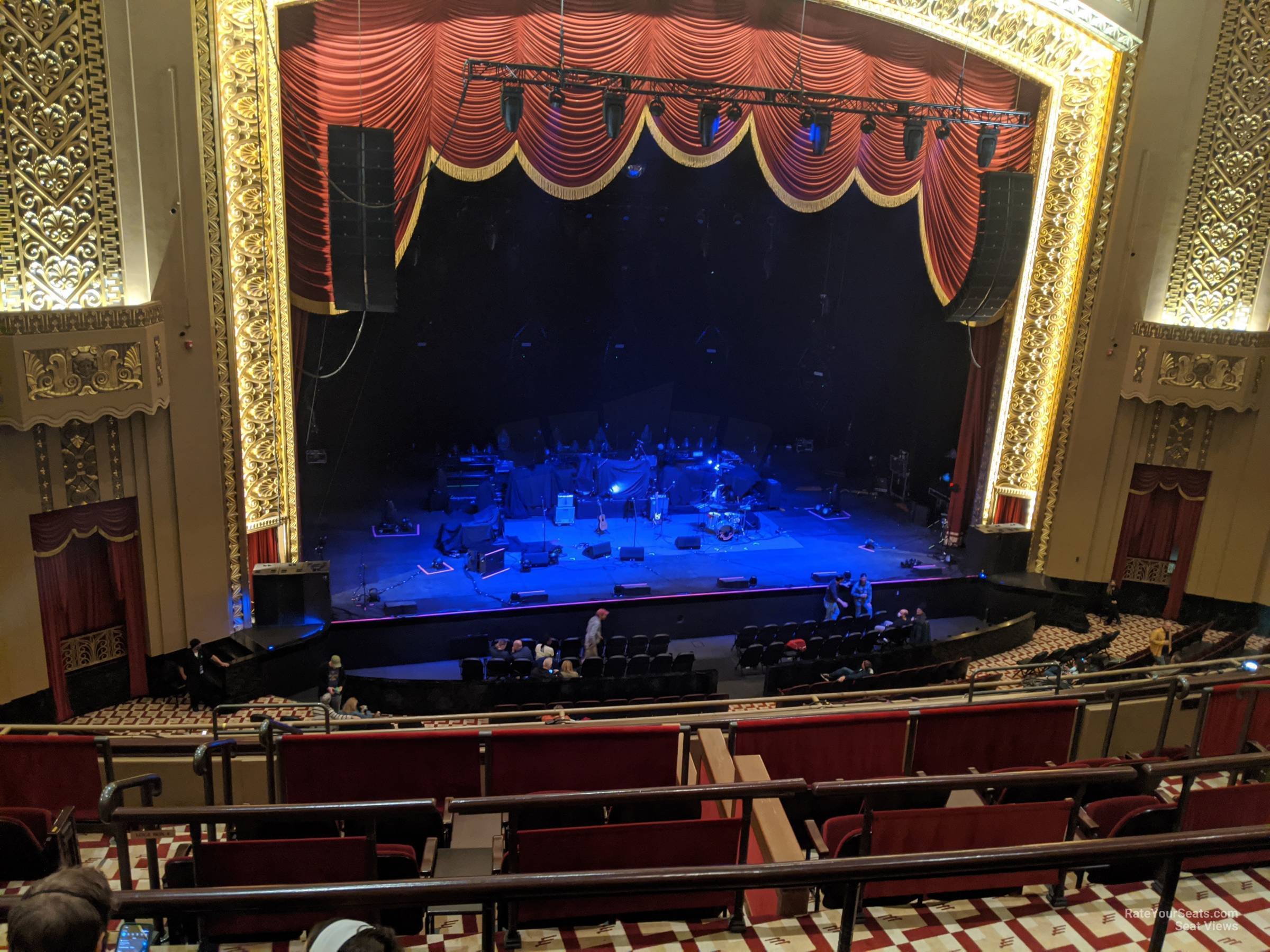 mezzanine left center, row d seat view  - stifel theatre