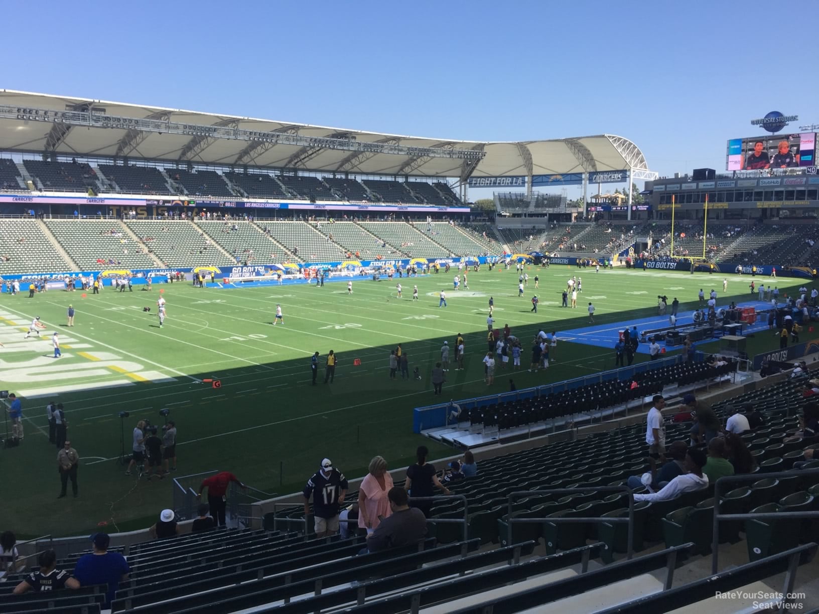 section 116, row z seat view  for football - dignity health sports park
