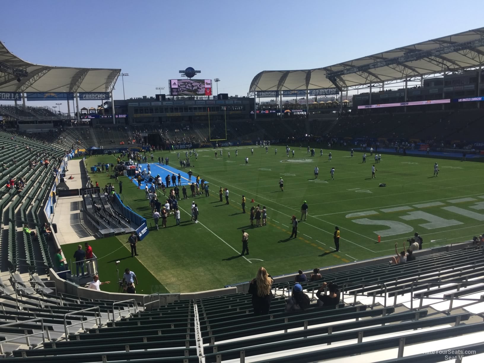 section 125, row z seat view  for football - dignity health sports park
