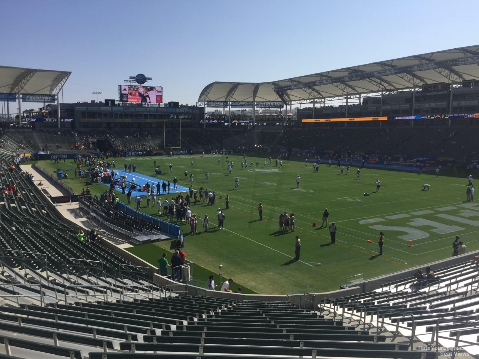 section 126, row z seat view  for football - dignity health sports park