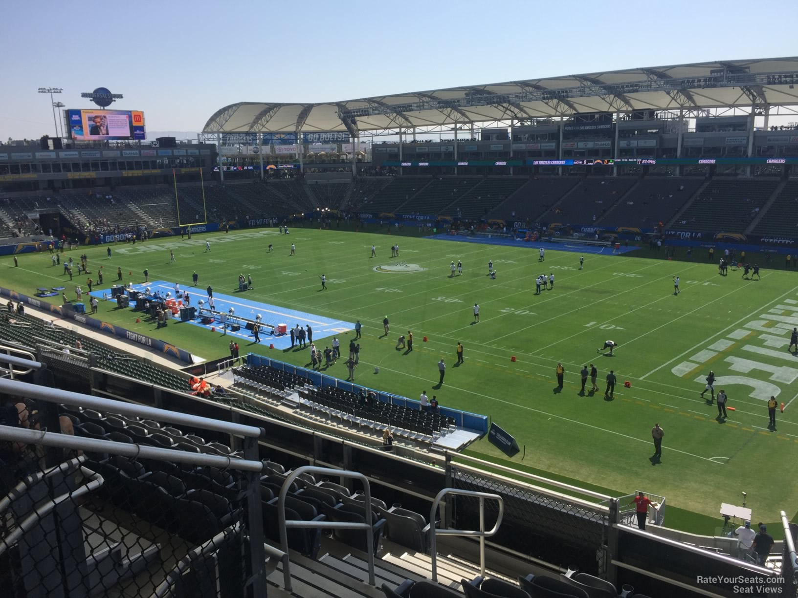 section 226, row hh seat view  for football - dignity health sports park
