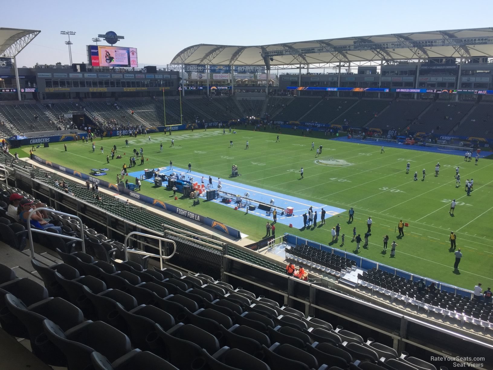 section 228, row hh seat view  for football - dignity health sports park