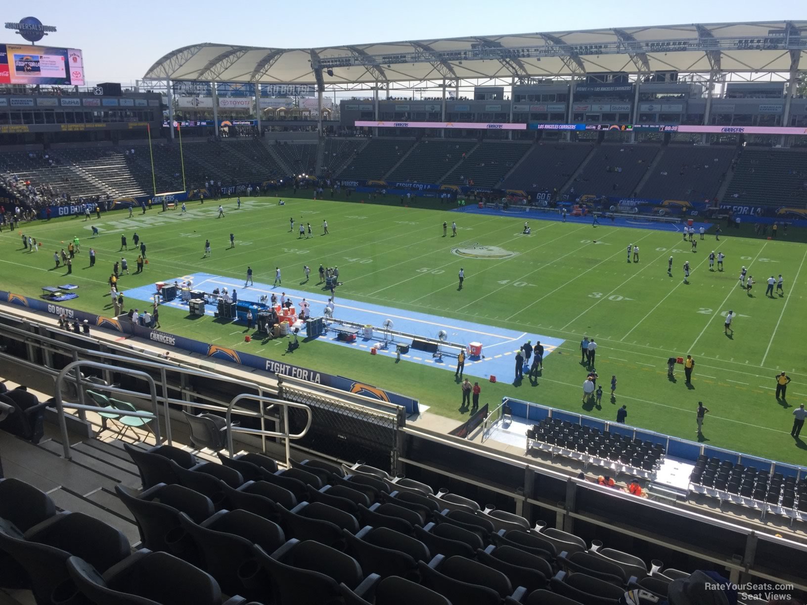 section 229, row hh seat view  for football - dignity health sports park