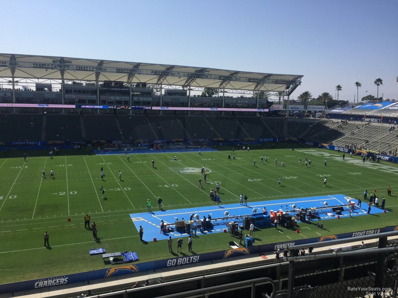 section 234, row hh seat view  for football - dignity health sports park
