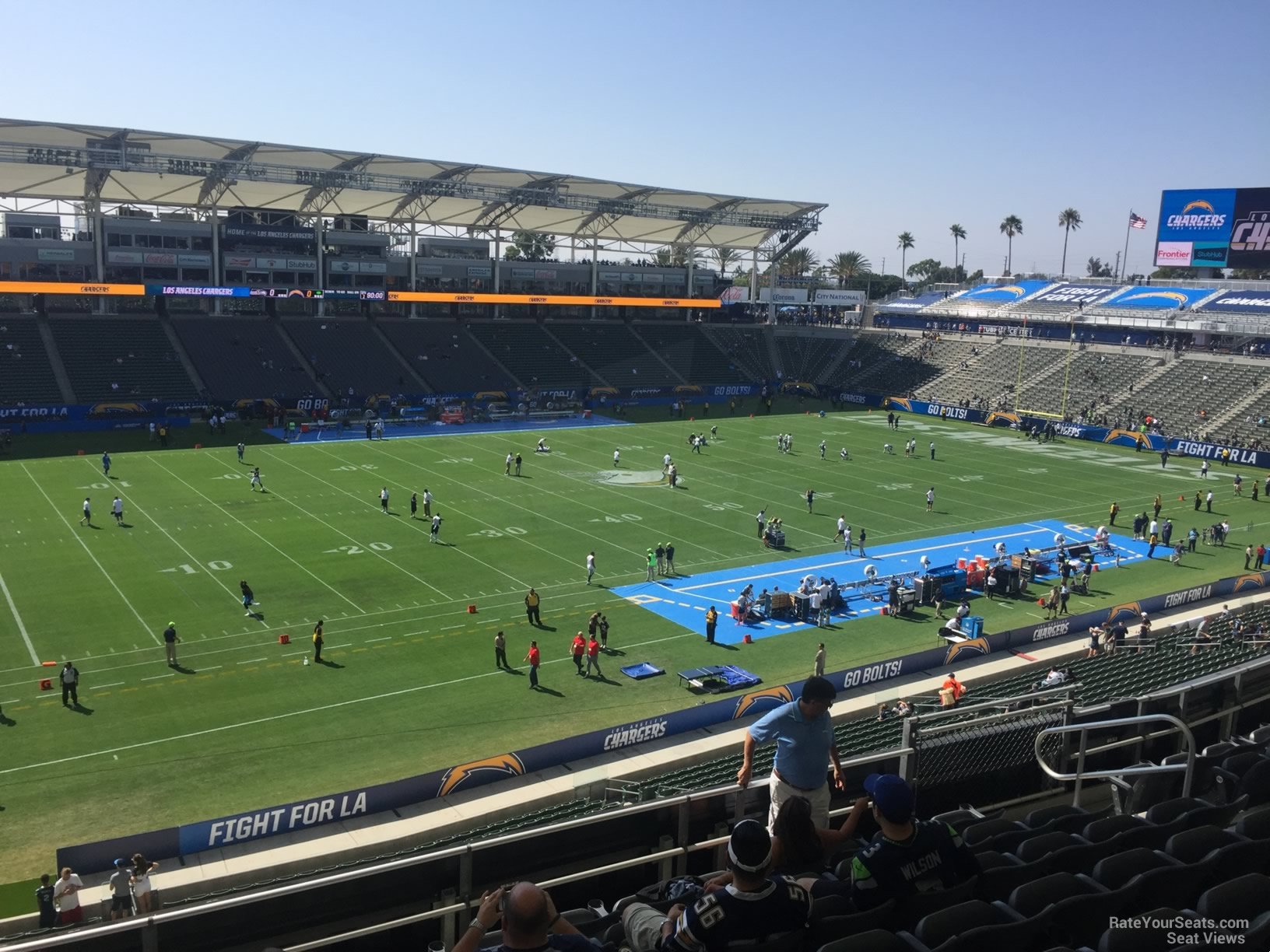 section 236, row hh seat view  for football - dignity health sports park