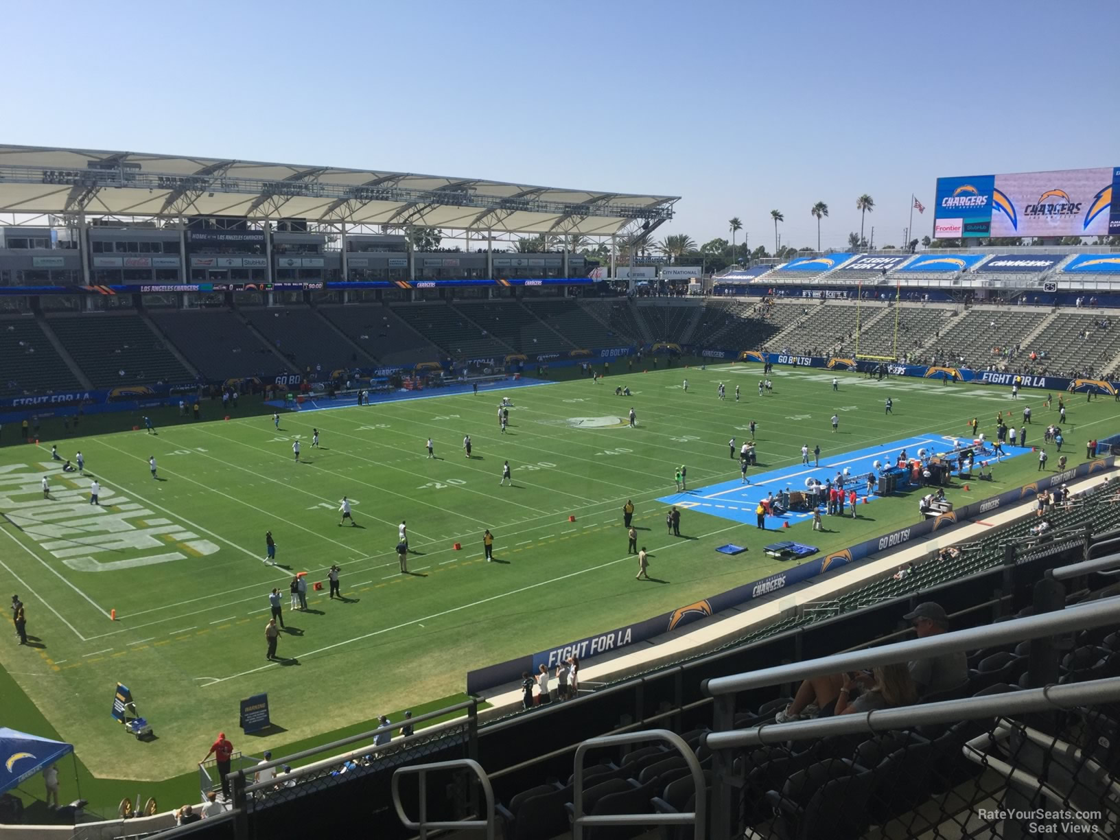 section 238, row hh seat view  for football - dignity health sports park