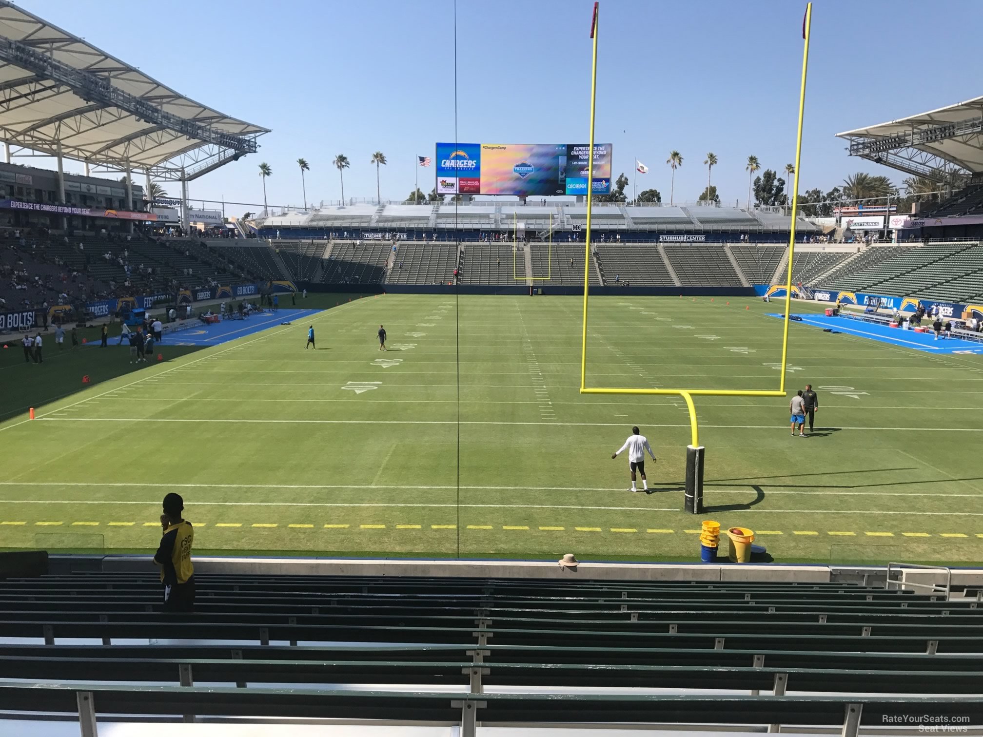 section 101, row s seat view  for football - dignity health sports park