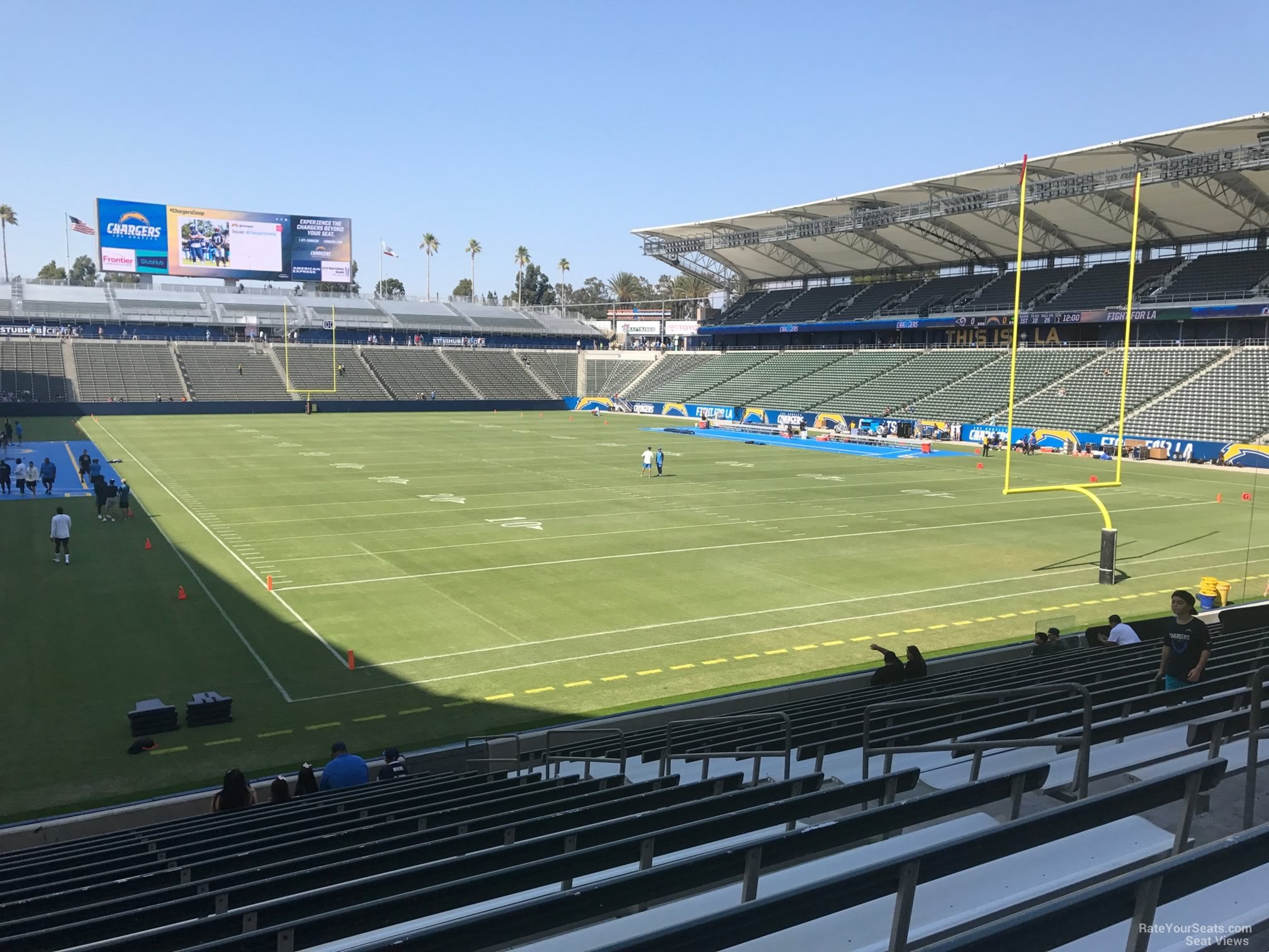 section 103, row s seat view  for football - dignity health sports park