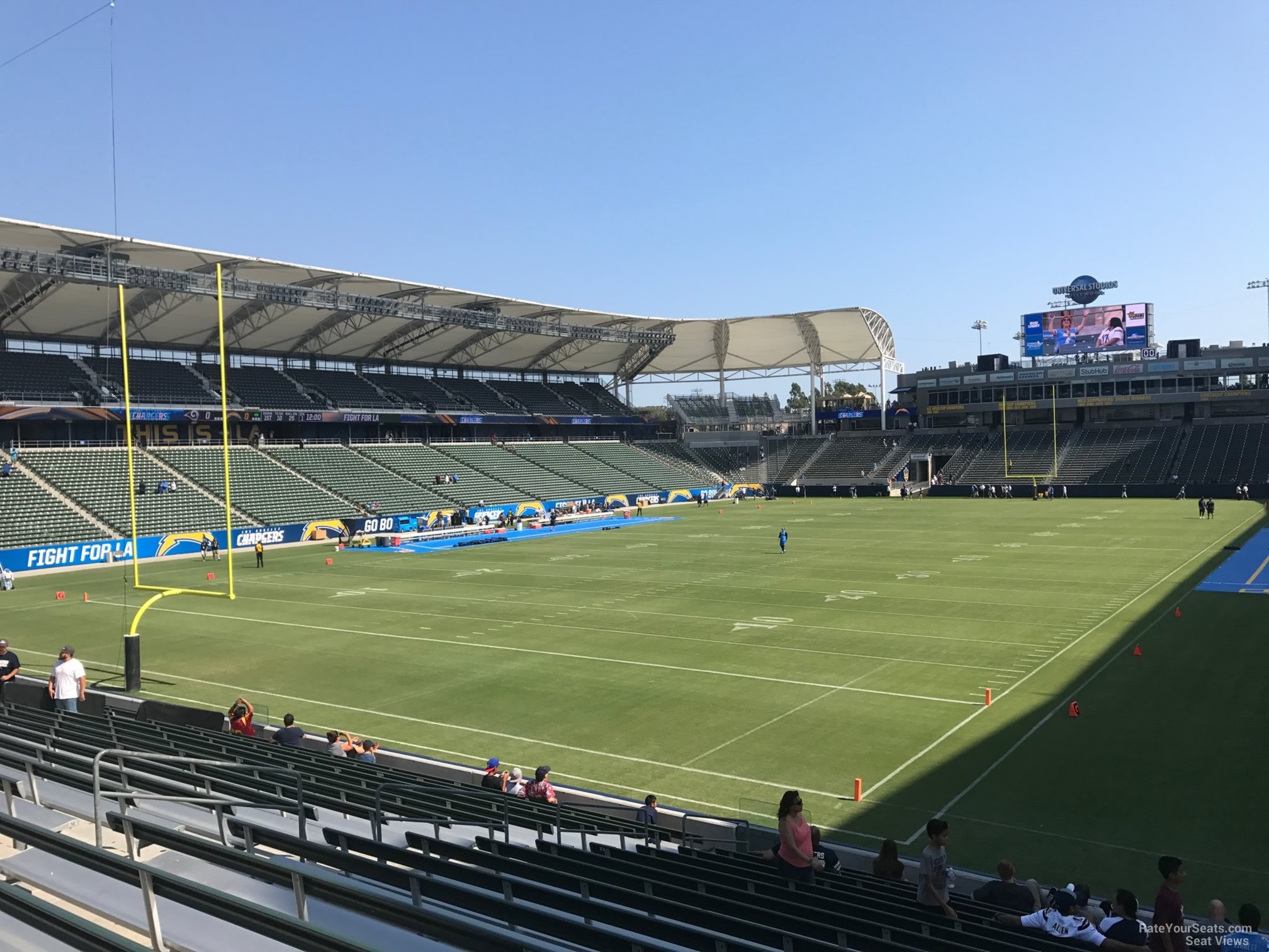 section 119, row s seat view  for football - dignity health sports park