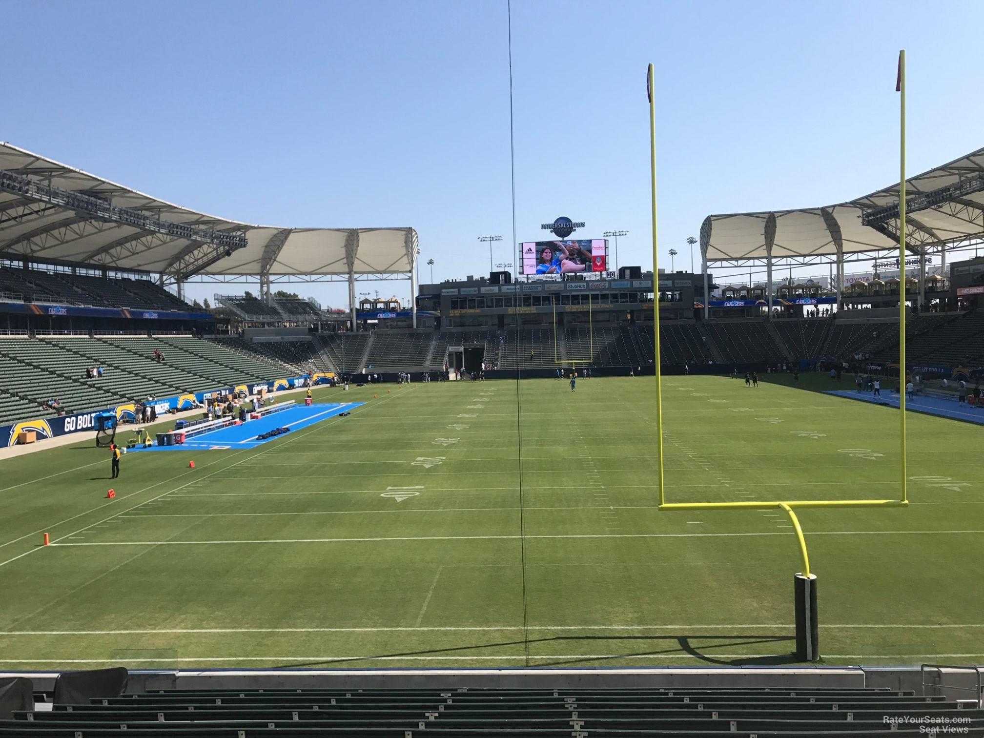 section 122, row s seat view  for football - dignity health sports park
