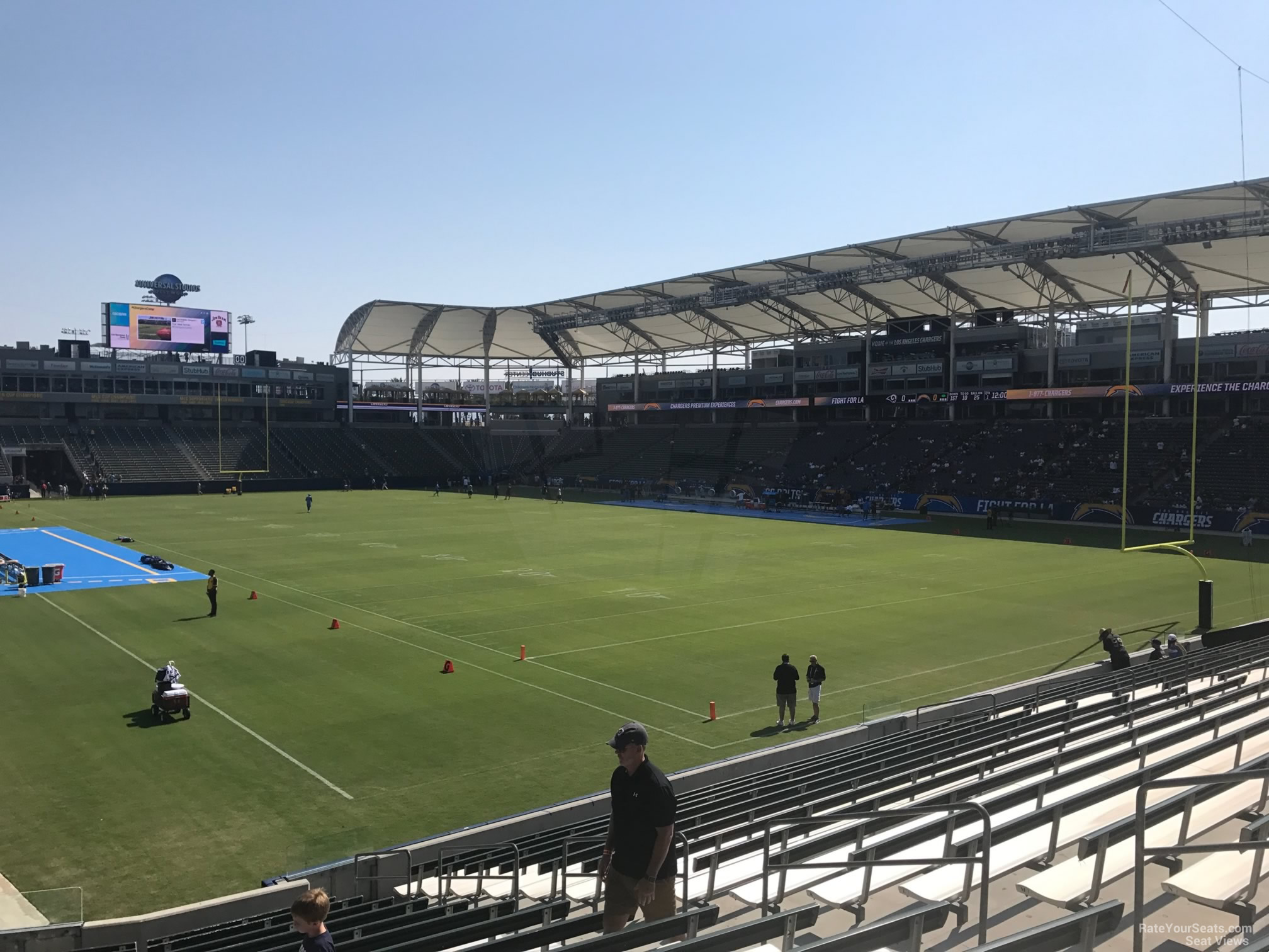 section 125, row s seat view  for football - dignity health sports park
