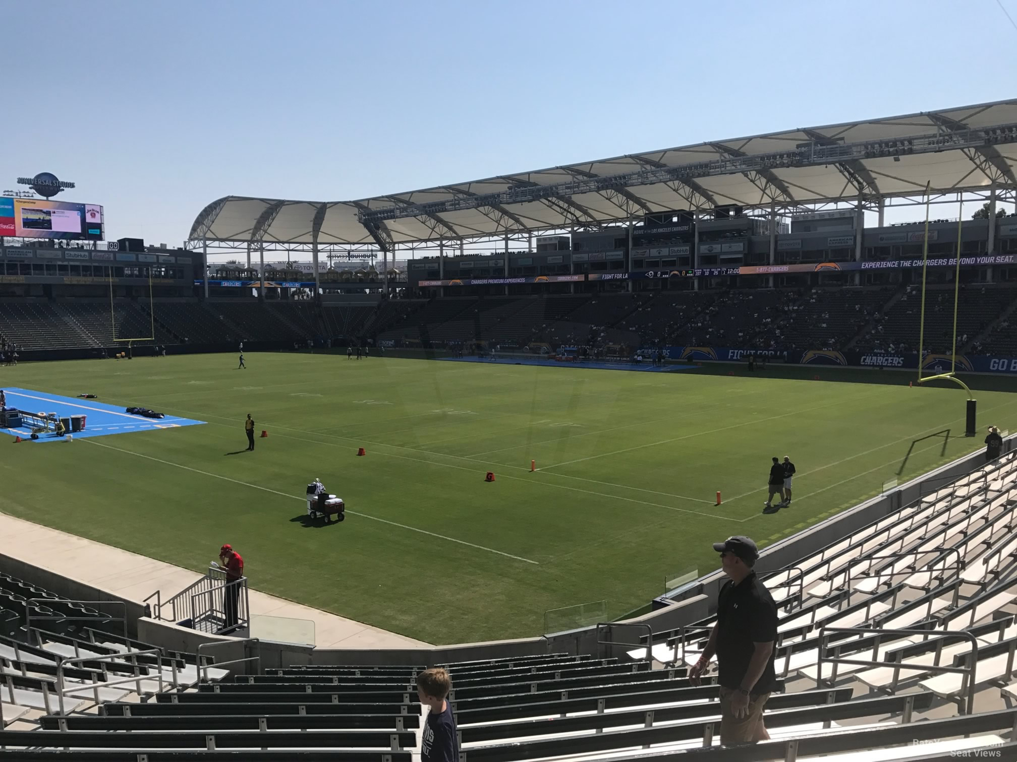 section 126, row s seat view  for football - dignity health sports park