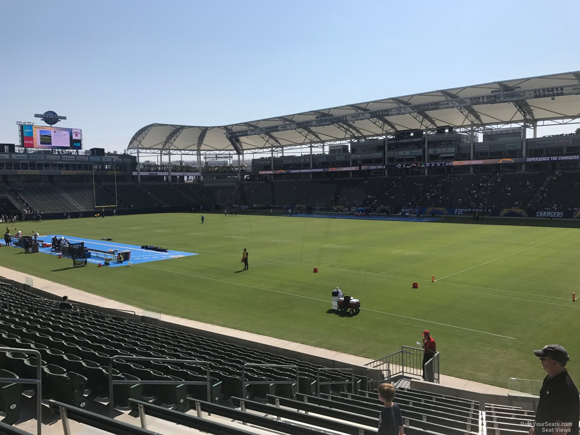 section 127, row s seat view  for football - dignity health sports park