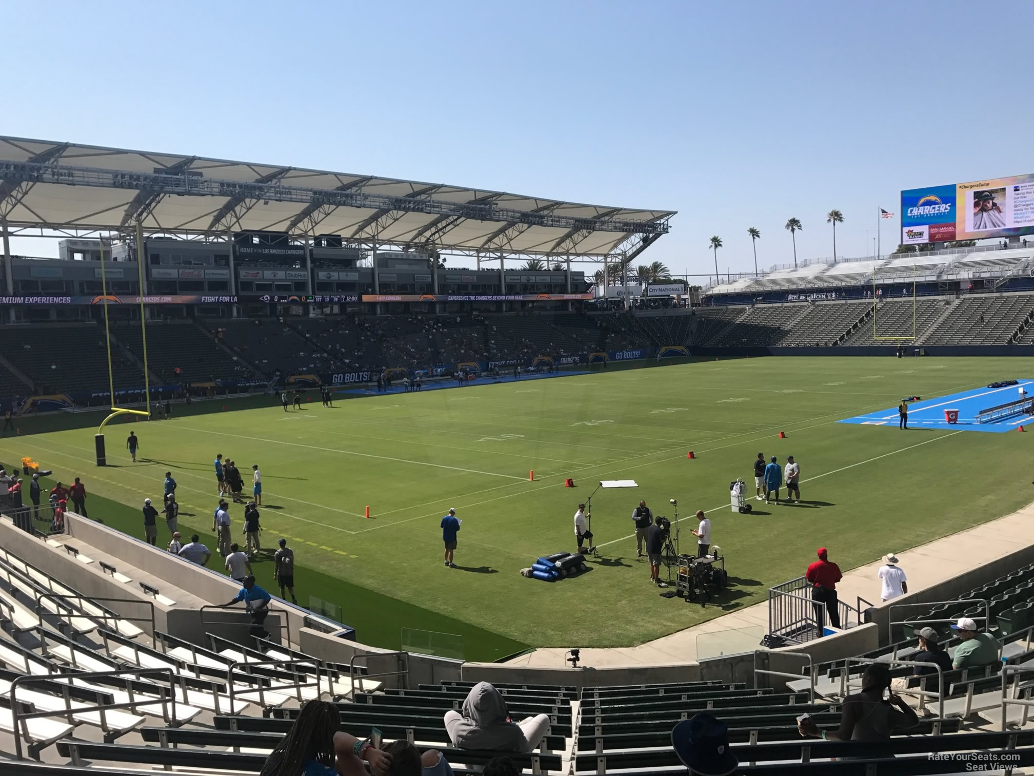 section 138, row s seat view  for football - dignity health sports park